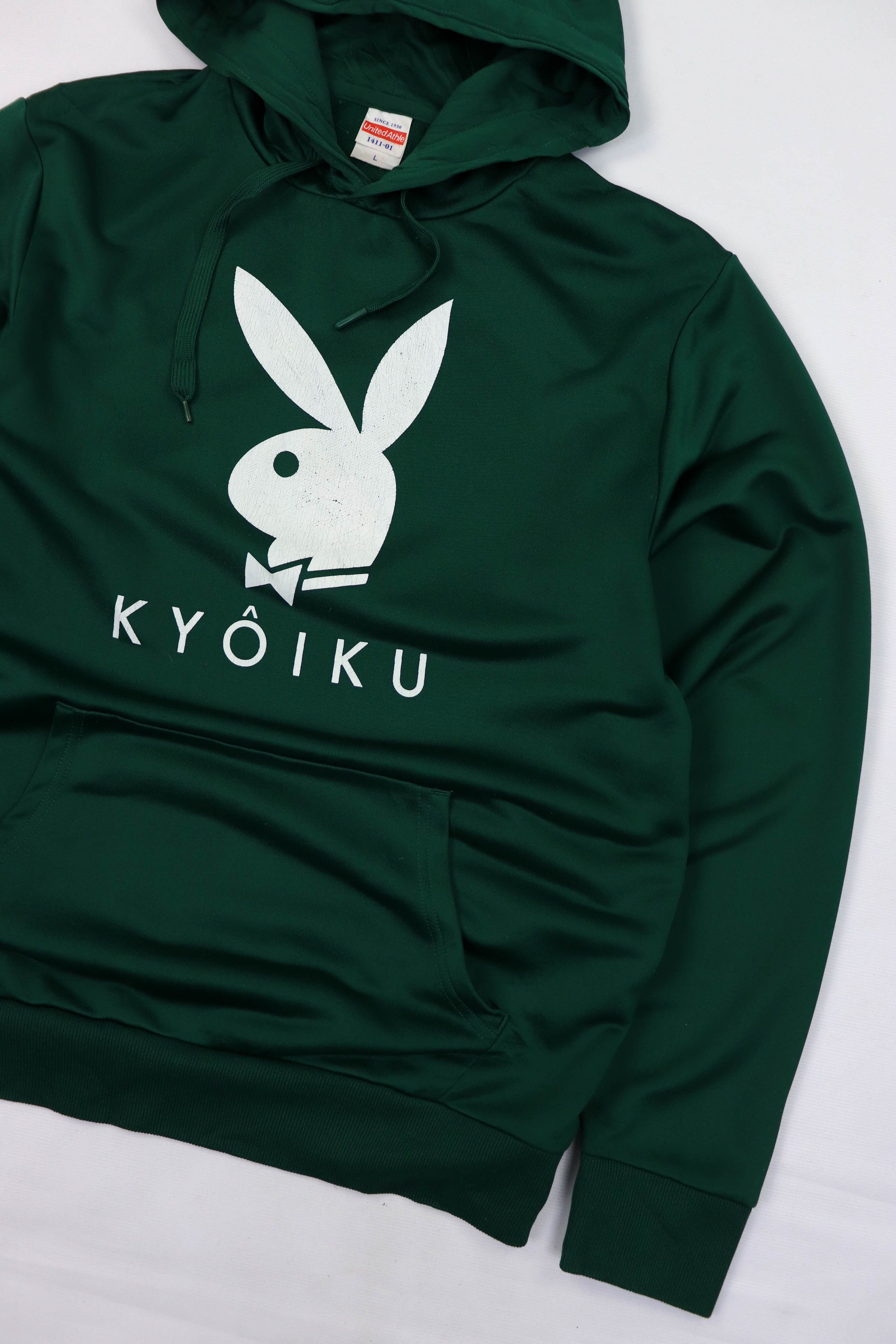 Vintage United Athle Vintage Kyôiku Playboy Logo Polyester Hoodie Size US L / EU 52-54 / 3 - 4 Thumbnail