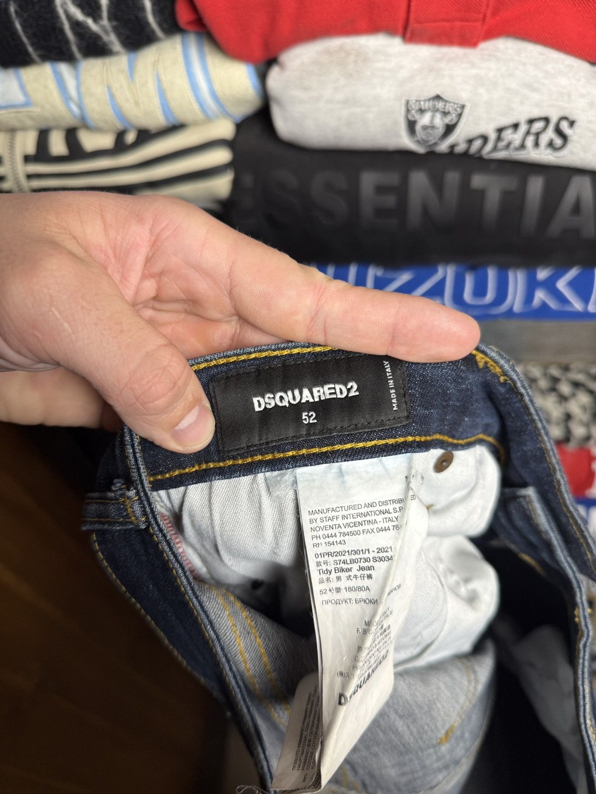Dsquared2 Vintage Dsquared2 Distressed Raw Denim Pants Y2K Japan Style Size US 36 / EU 52 - 12 Thumbnail