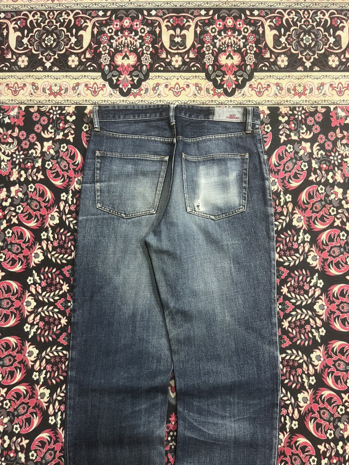 NEXT Vintage Next Standard Blue Faded Washed Loose Fit Jeans Size US 32 / EU 48 - 6 Thumbnail