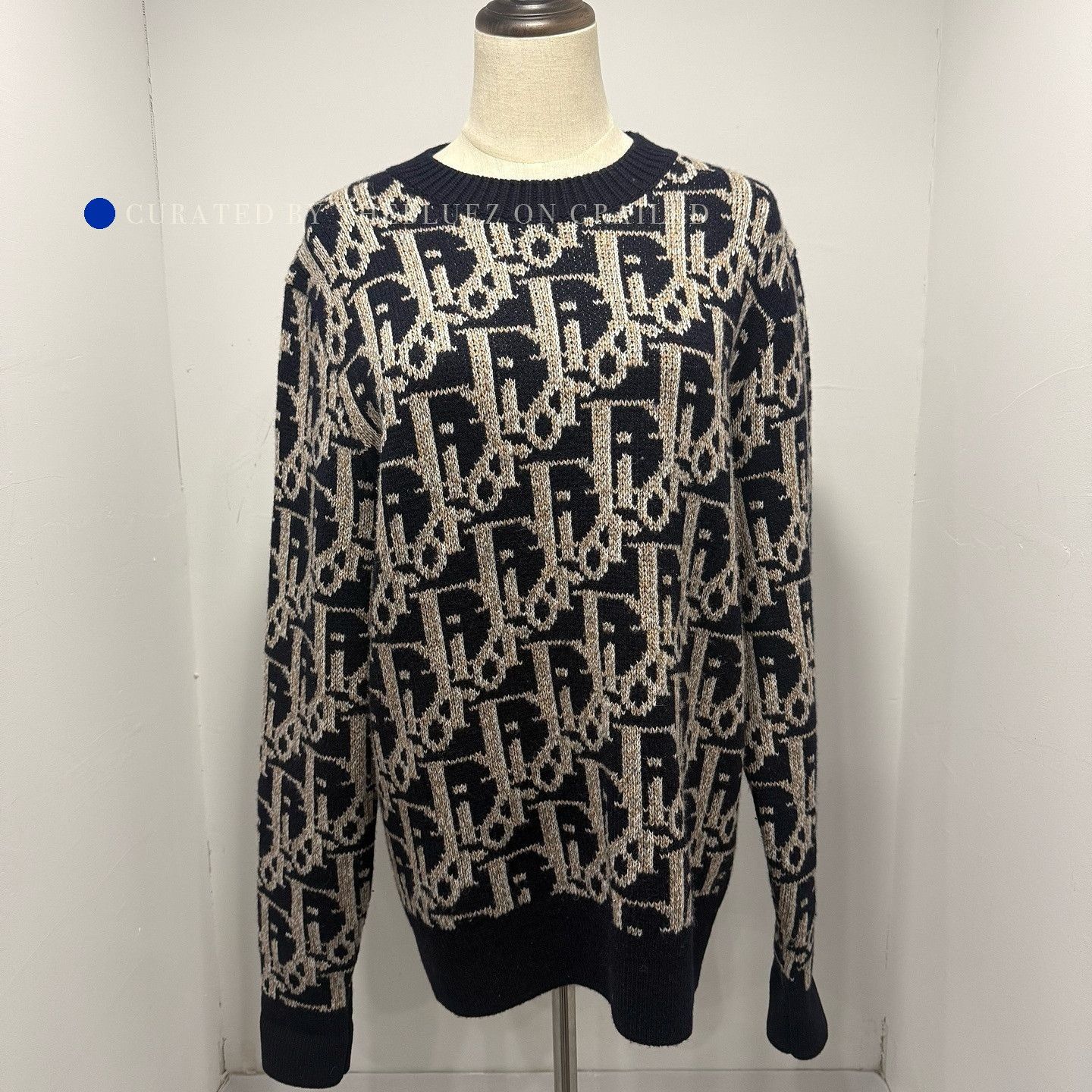 Dior Luxurious Blue Jacquard Knit Sweater Size US S / EU 44-46 / 1 - 1 Thumbnail