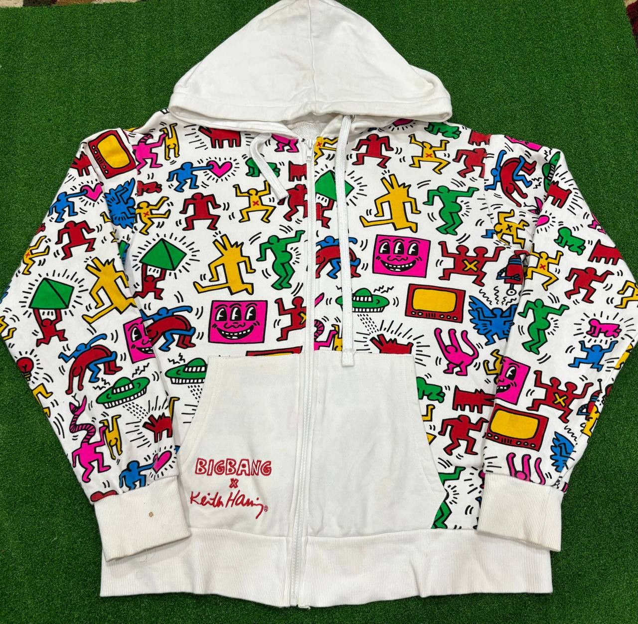Japanese Brand × Keith Haring × Vintage Keith Haring Big Bang Collaboration Tour Hoodie Rare Size US M / EU 48-50 / 2 - 10 Thumbnail