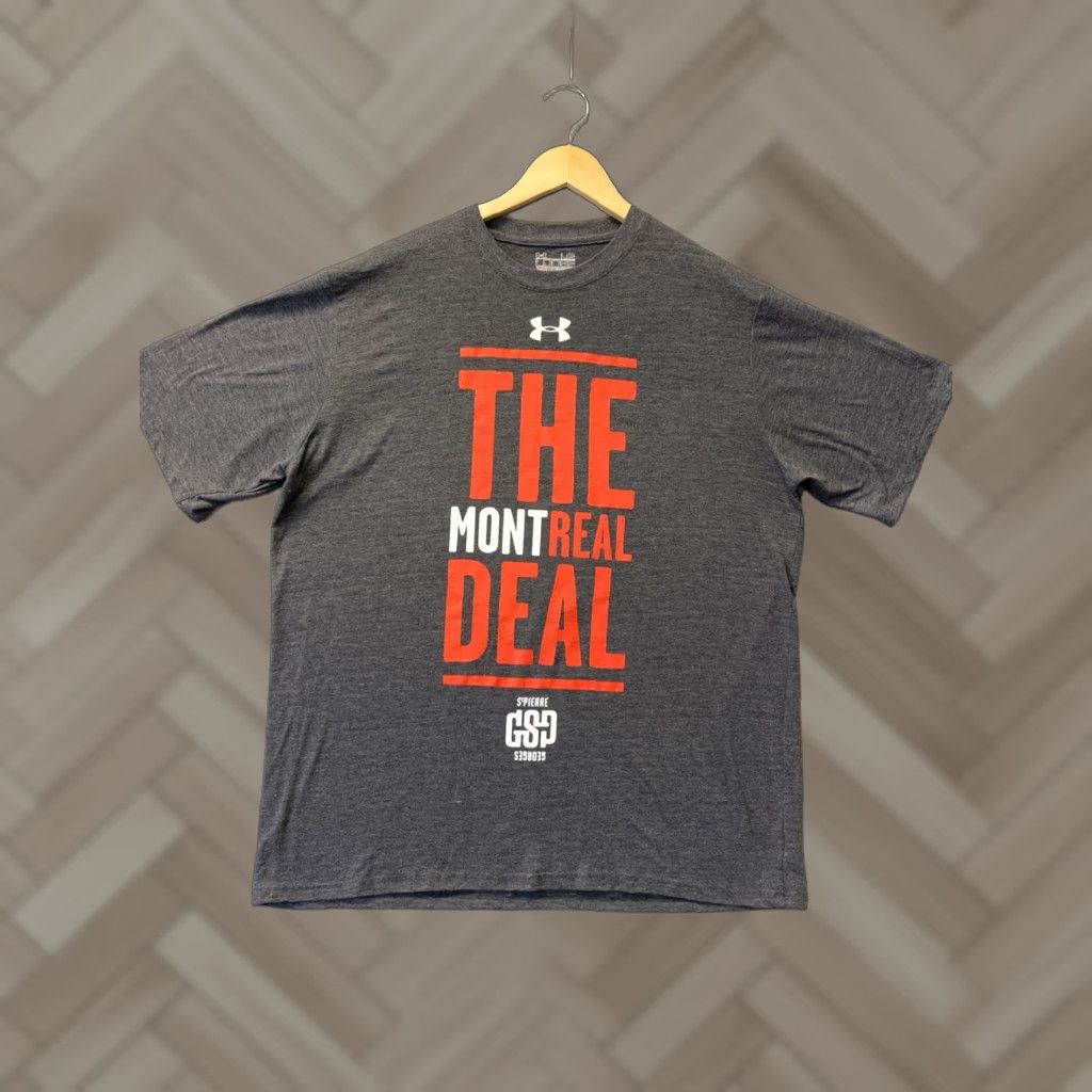 Under Armour Under Armour Shirt L Adult Gray The Montreal Deal Logo Mens 85-78 Size US L / EU 52-54 / 3 - 1 Thumbnail
