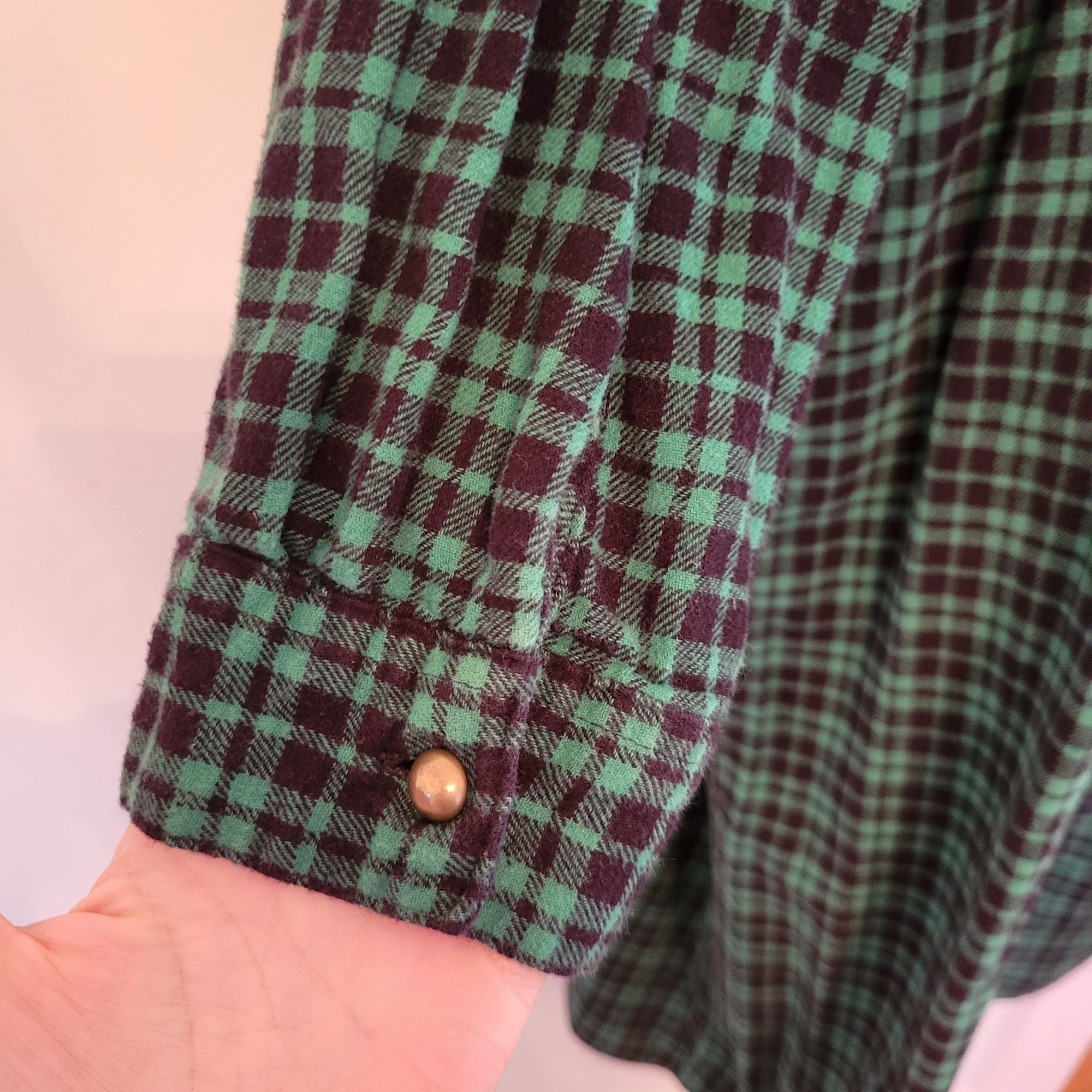 Other Woman Within 26W Plaid Green Black Button Down Dress Pockets Size 4XL / US 24-26 - 5 Thumbnail