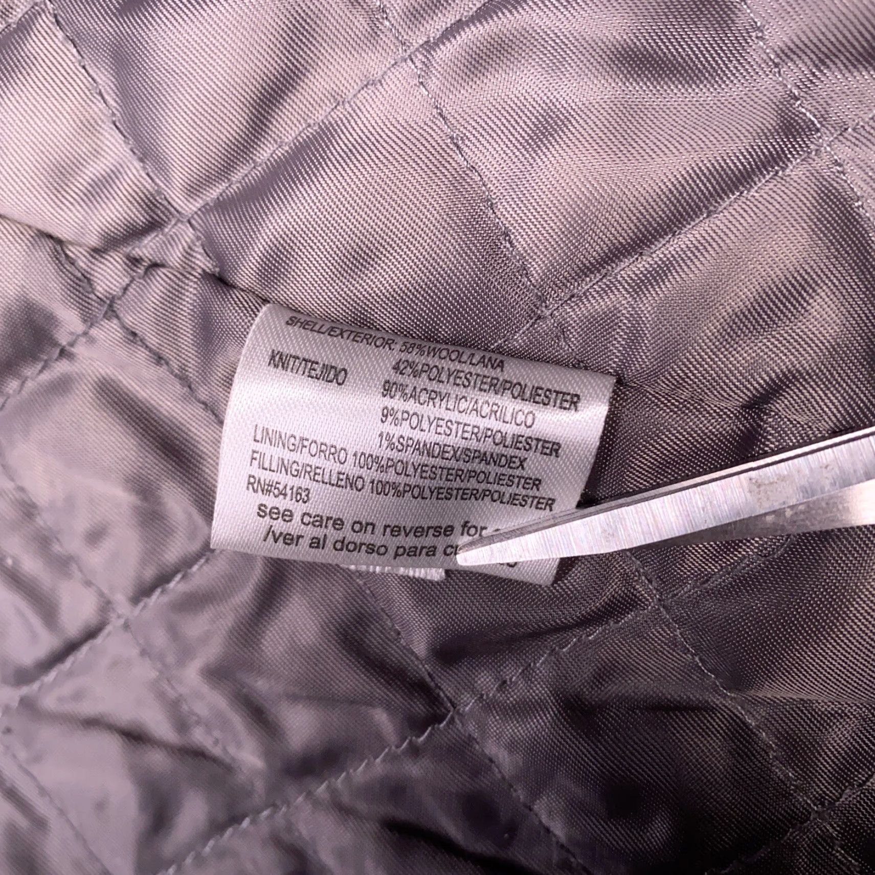 Calvin Klein Calvin Klein Jacket Adult Medium Gray Quilted Lined Wool Blend Full Zip Mens Size US M / EU 48-50 / 2 - 6 Thumbnail