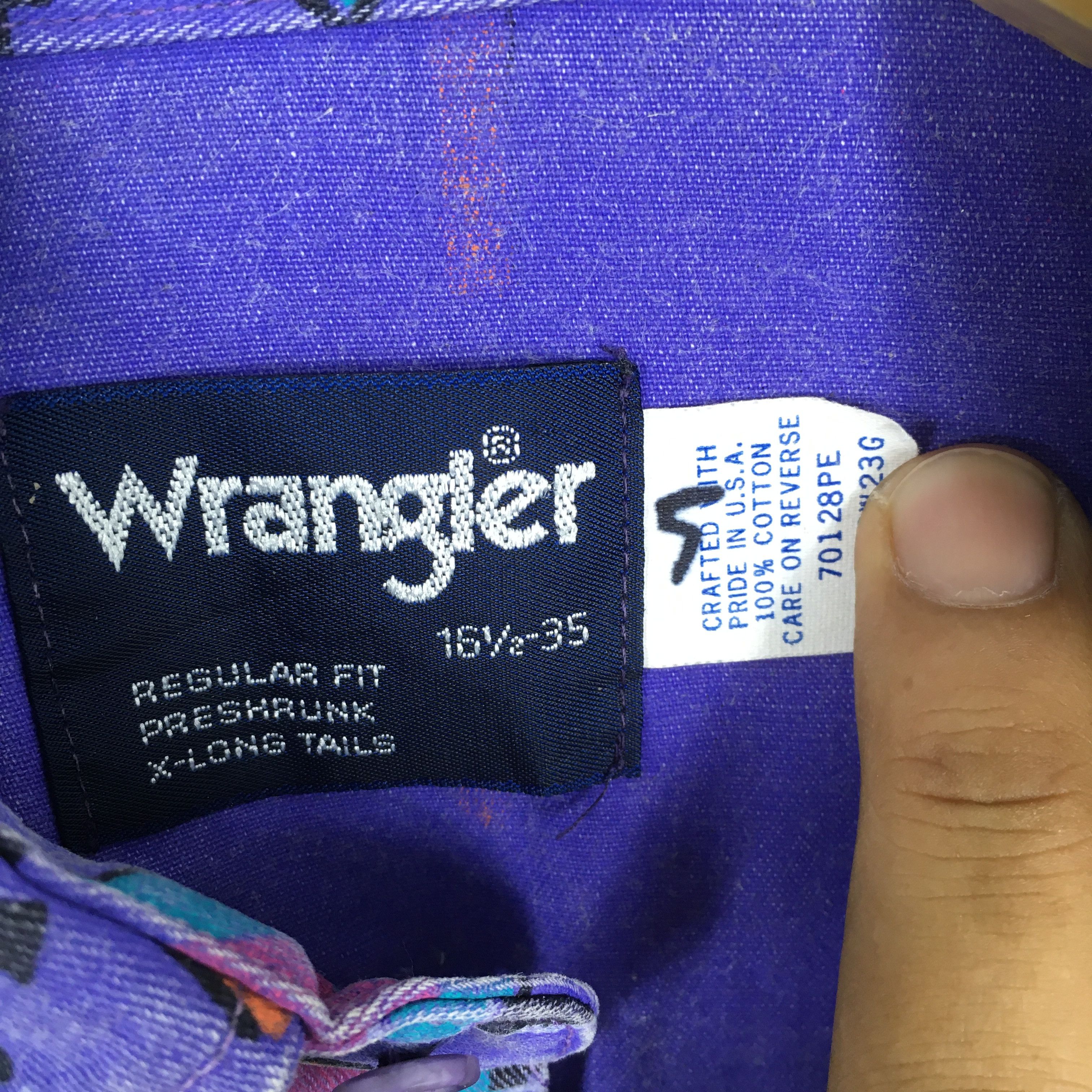 Wrangler Vintage 80s Wrangler Navajo Geometrical Pattern Shirt XLarge Size US XL / EU 56 / 4 - 5 Thumbnail