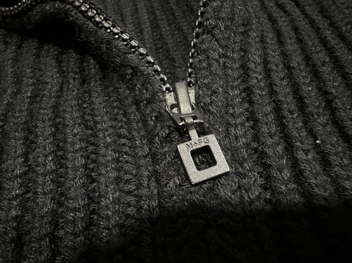 If Six Was Nine × Le Grande Bleu (L.G.B.) × Marithe + Francois Girbaud 🔥Y2K Archived Marithe Francois Girbaud Cable Knit Zip Jacket Size US M / EU 48-50 / 2 - 7 Thumbnail