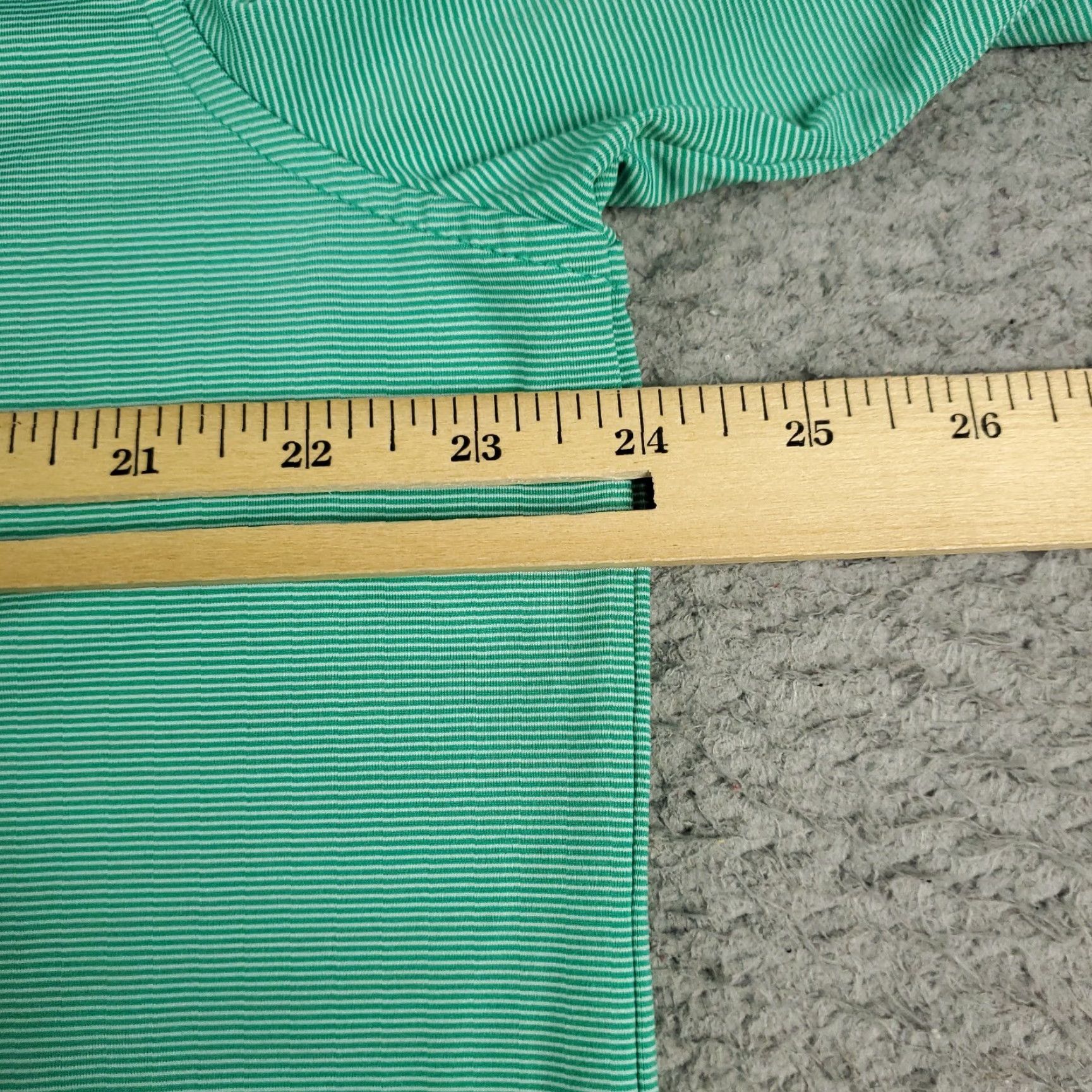 Vineyard Vines VINEYARD VINES Polo Shirt Mens Large Teal Striped Casual Short Sleeve Preppy Sports Size US L / EU 52-54 / 3 - 6 Thumbnail