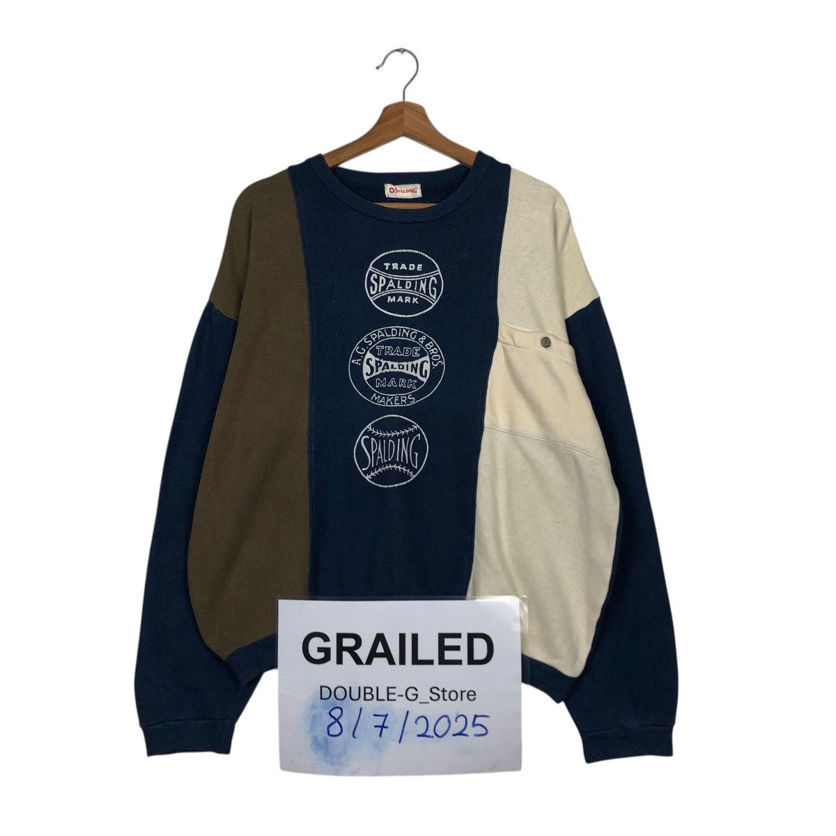 Other 📌Vintage Sweatshirt Spalding Big Logo Over Issey Miyake Size US M / EU 48-50 / 2 - 1 Thumbnail