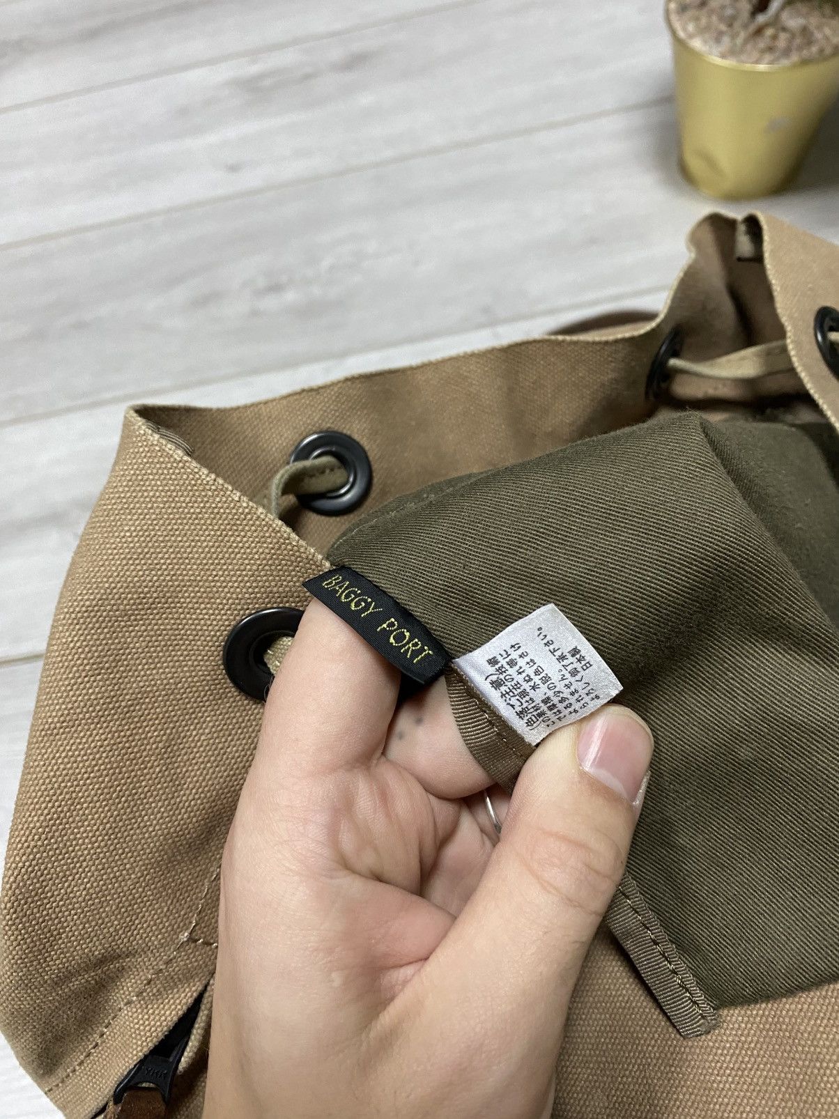 Japanese Brand Vintage Unisex Baggy Port Japan Rucksack Canvas Bagpack Size ONE SIZE - 4 Thumbnail