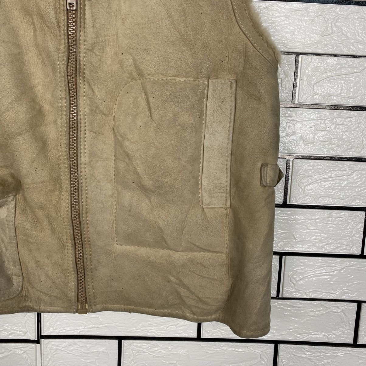 Japanese Brand 📌Vintage Blanket Shearling Leather Jacket Issey Miyake Size US M / EU 48-50 / 2 - 6 Thumbnail