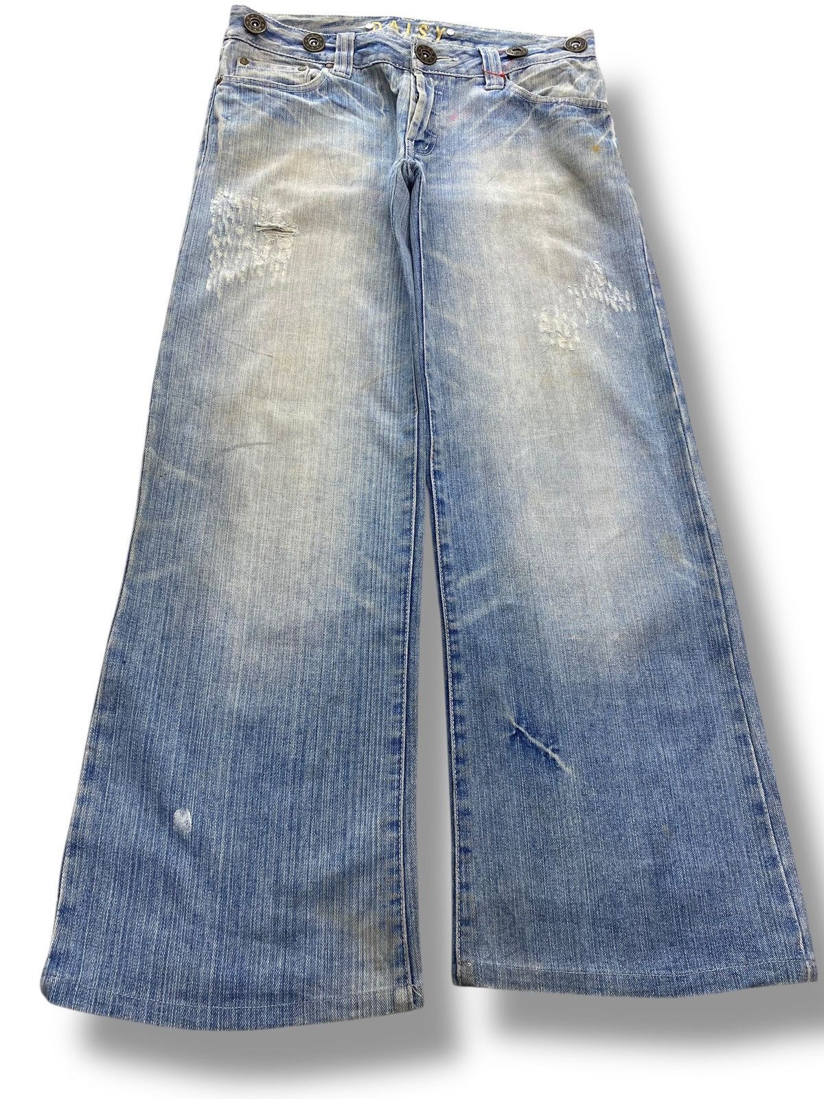 Japanese Brand Japanese Brand Faded Blue Wash Style Flare Jeans Size US 32 / EU 48 - 1 Thumbnail
