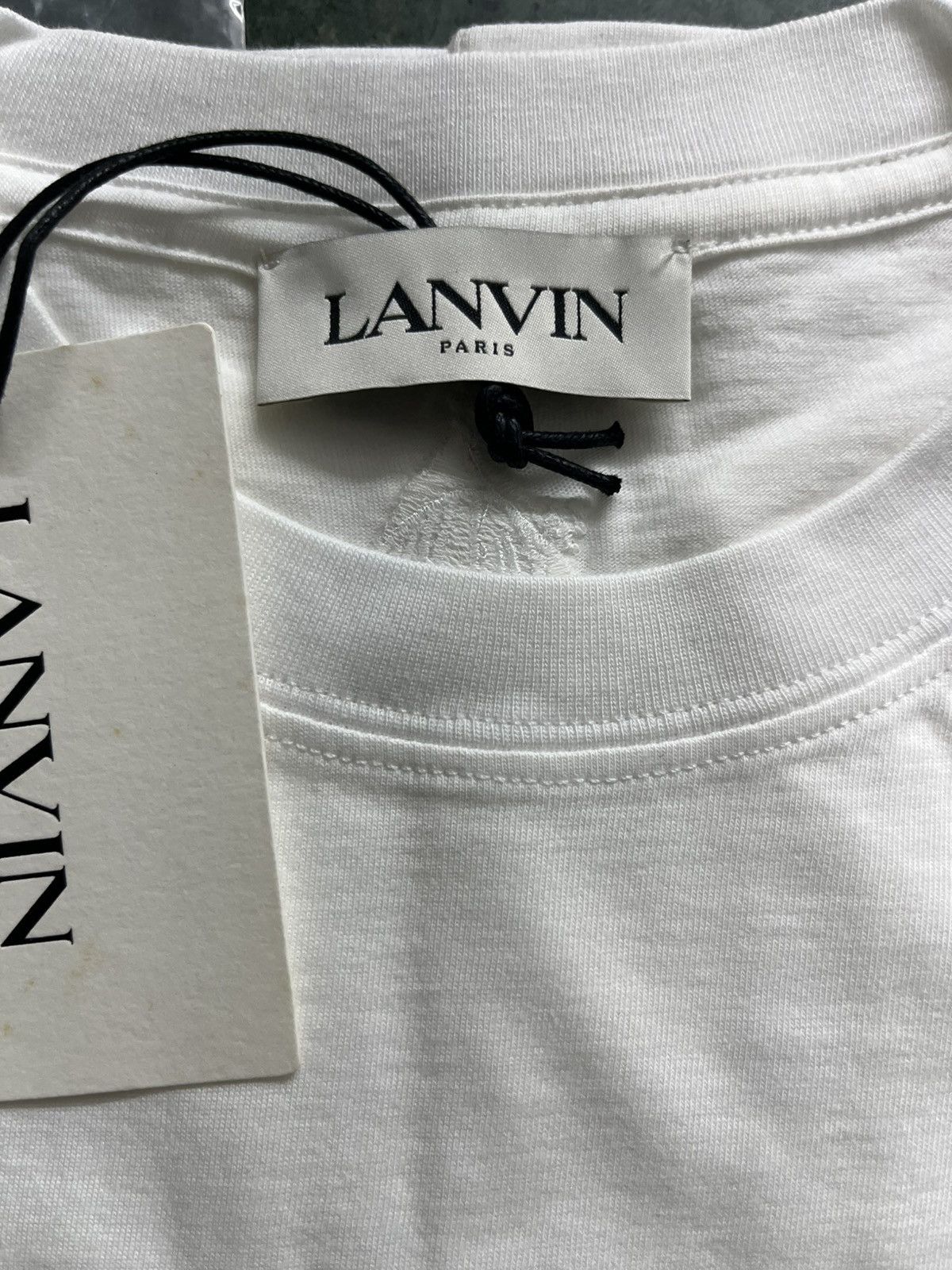 Lanvin Lanvin big embroidered logo tshirt Size US S / EU 44-46 / 1 - 3 Thumbnail