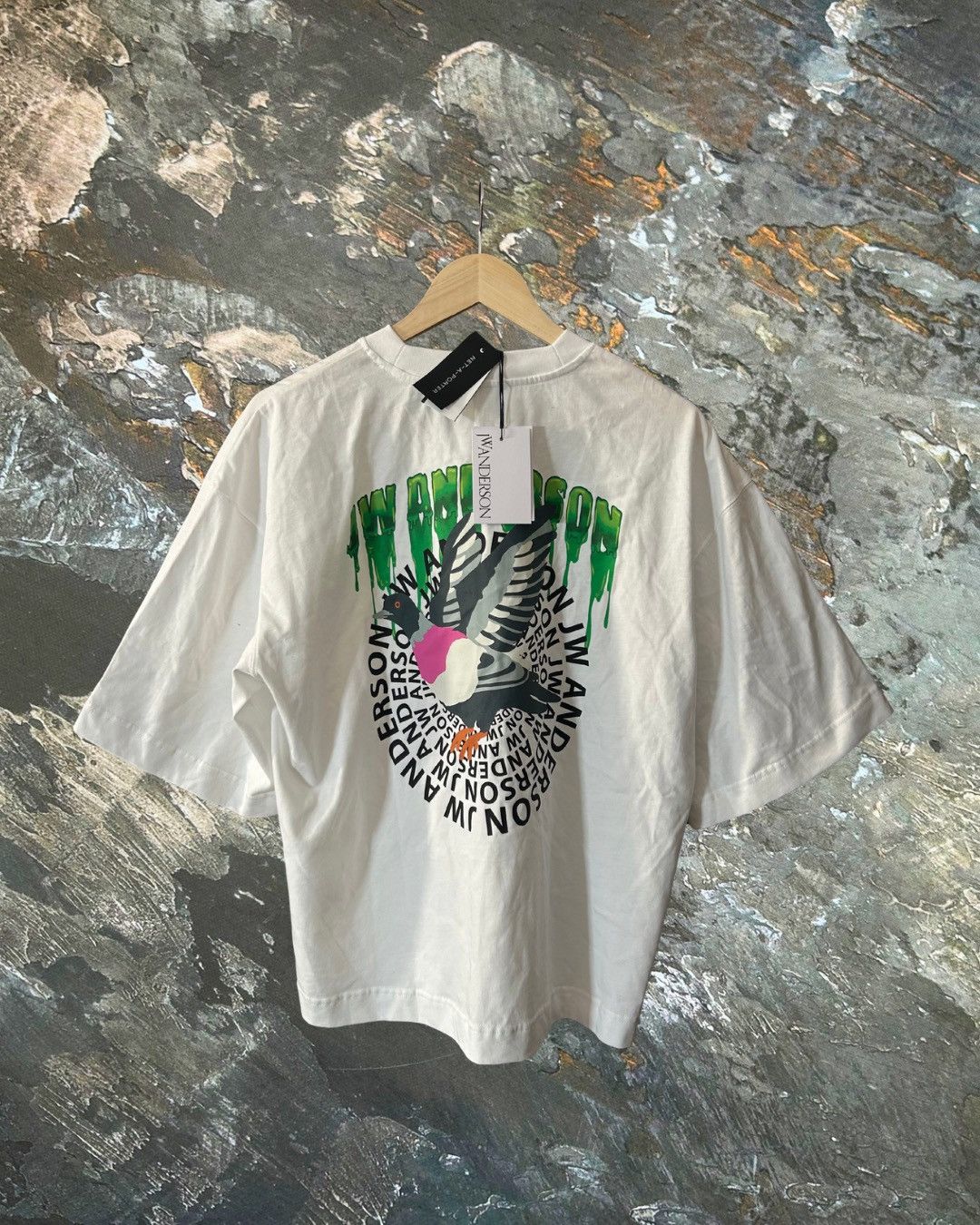 JW Anderson JW Anderson Rare Slime Logo Oversized T-Shirt Size US M / EU 48-50 / 2 - 1 Thumbnail