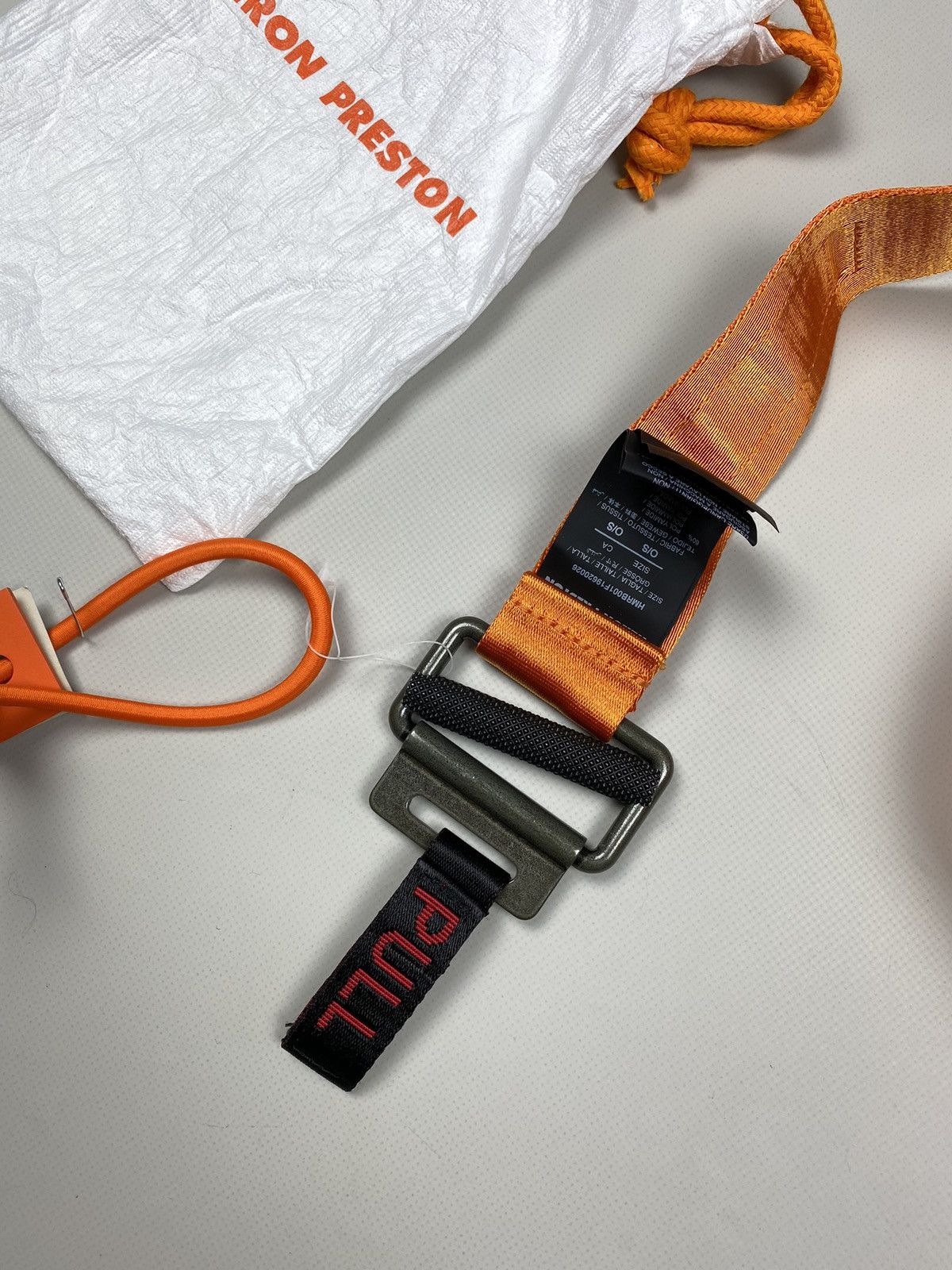 Heron Preston BNWT! Heron Preston KK Tape Belt Orange One Size Size ONE SIZE - 6 Thumbnail