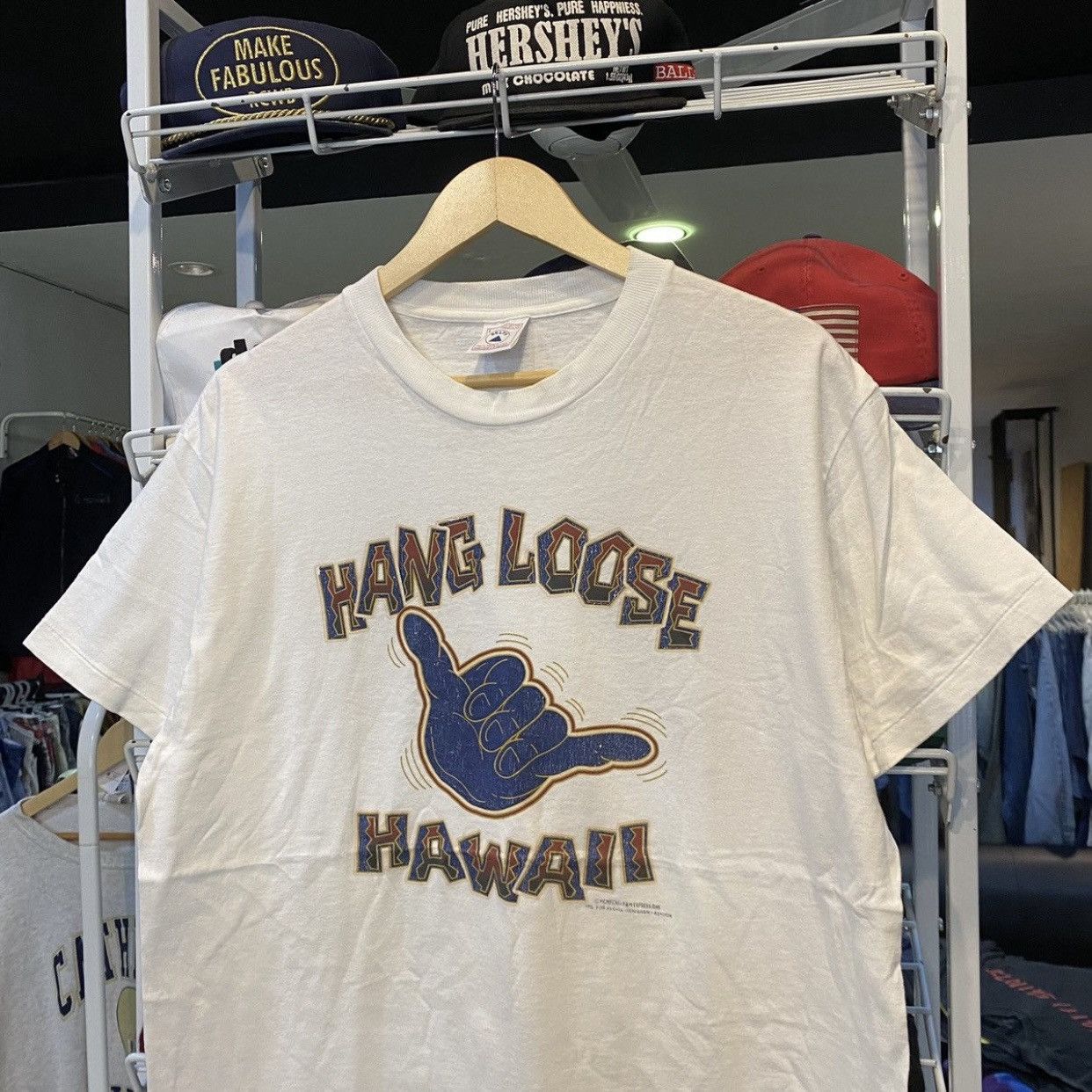 Vintage Vintage 90’s Hang Loose Hawaii Single Stitch T-Shirt Size US L / EU 52-54 / 3 - 3 Thumbnail