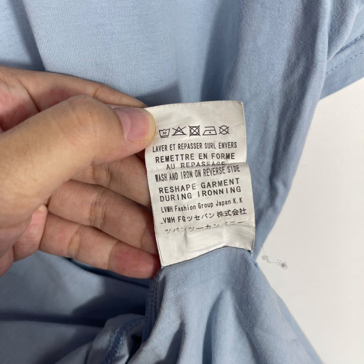 Balenciaga Balenciaga Paris Logo T-Shirt Blue Small Logo Back Print Size US M / EU 48-50 / 2 - 8 Thumbnail