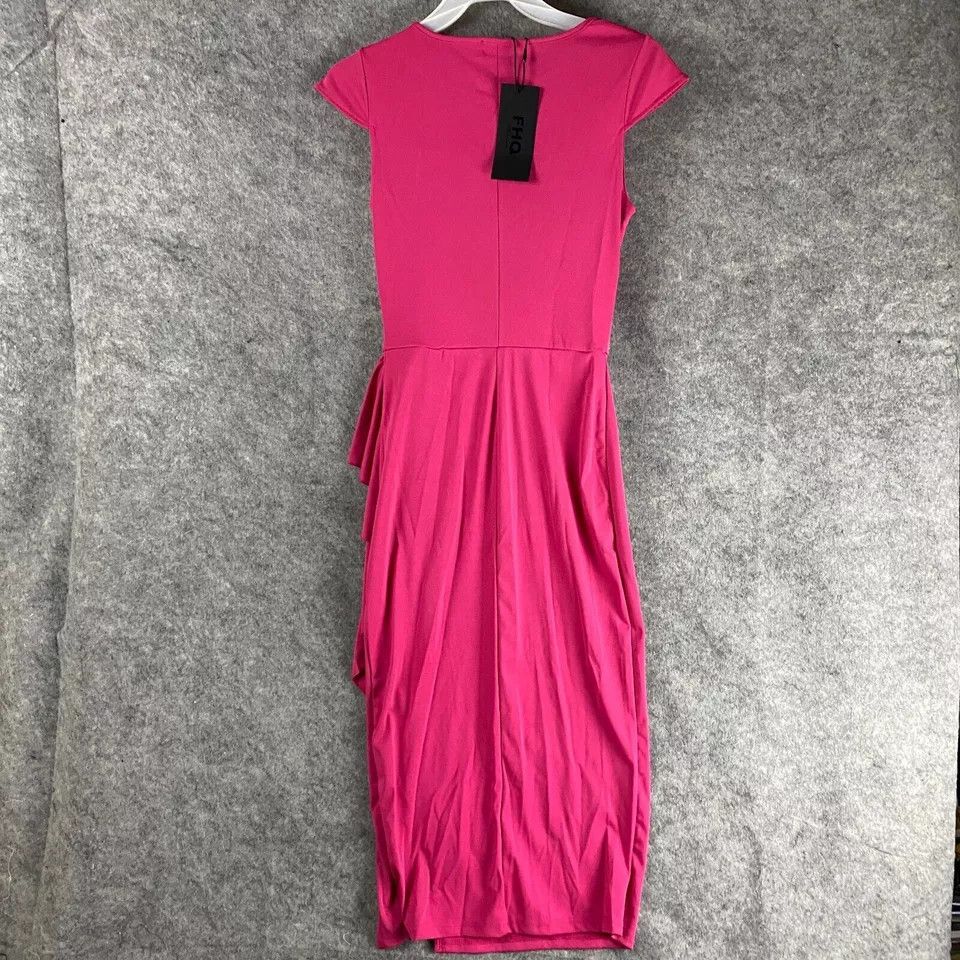 Other FHQ Collection Dress Small Women's NWT Pink Long Polyester S Size S / US 4 / IT 40 - 5 Thumbnail