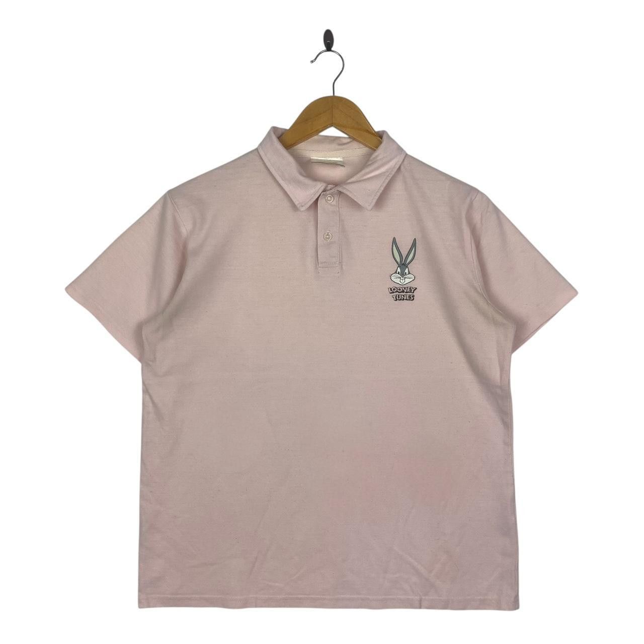 Other LOONEY TUNES BUGS BUNNY Cartoon Peach Polo Tee Size XL / US 12-14 / IT 48-50 - 1 Thumbnail