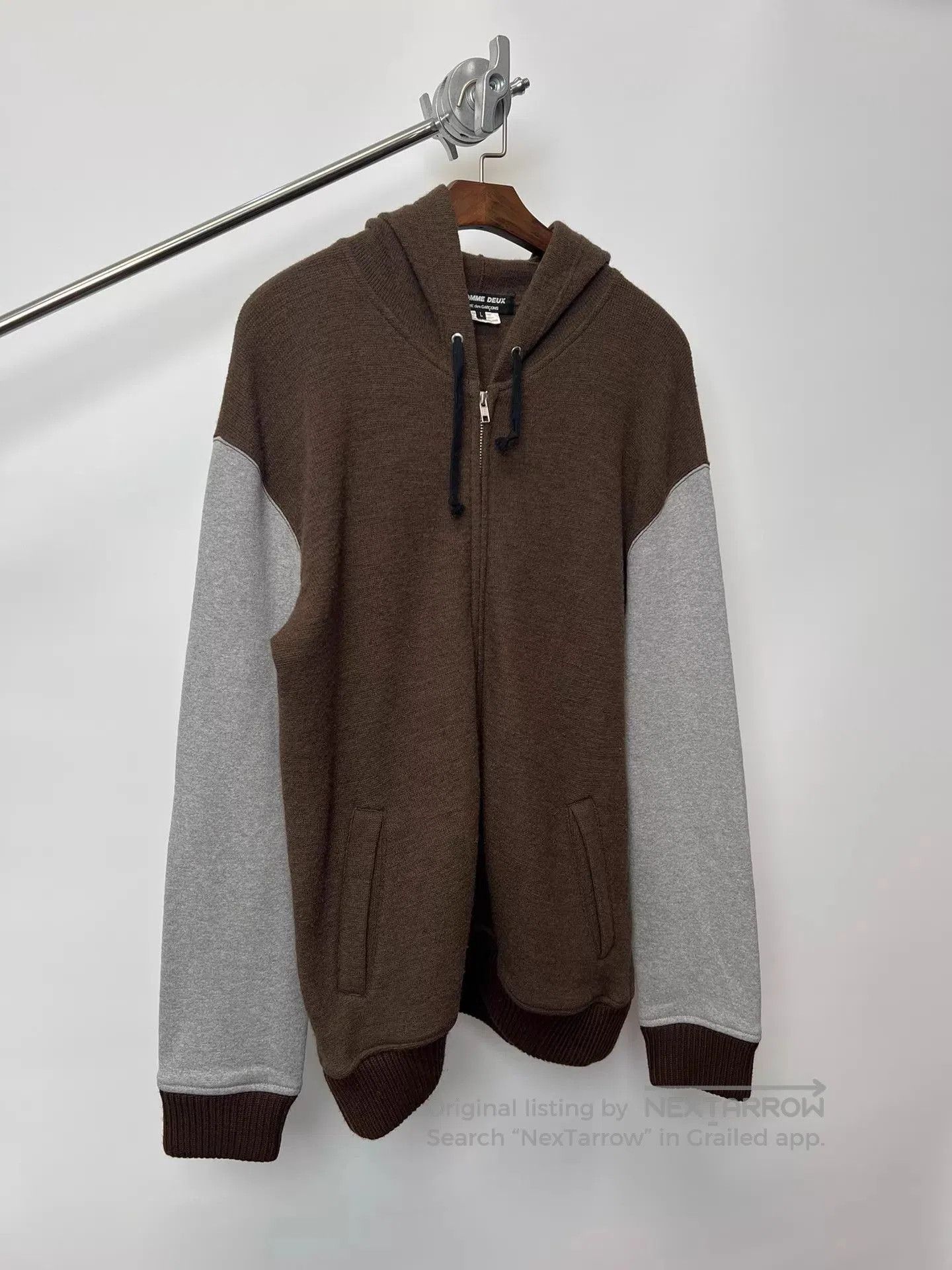 Comme des Garcons Multi-Color Zip-Up Hoodie with Contrast Sleeves. Size US L / EU 52-54 / 3 - 2 Thumbnail