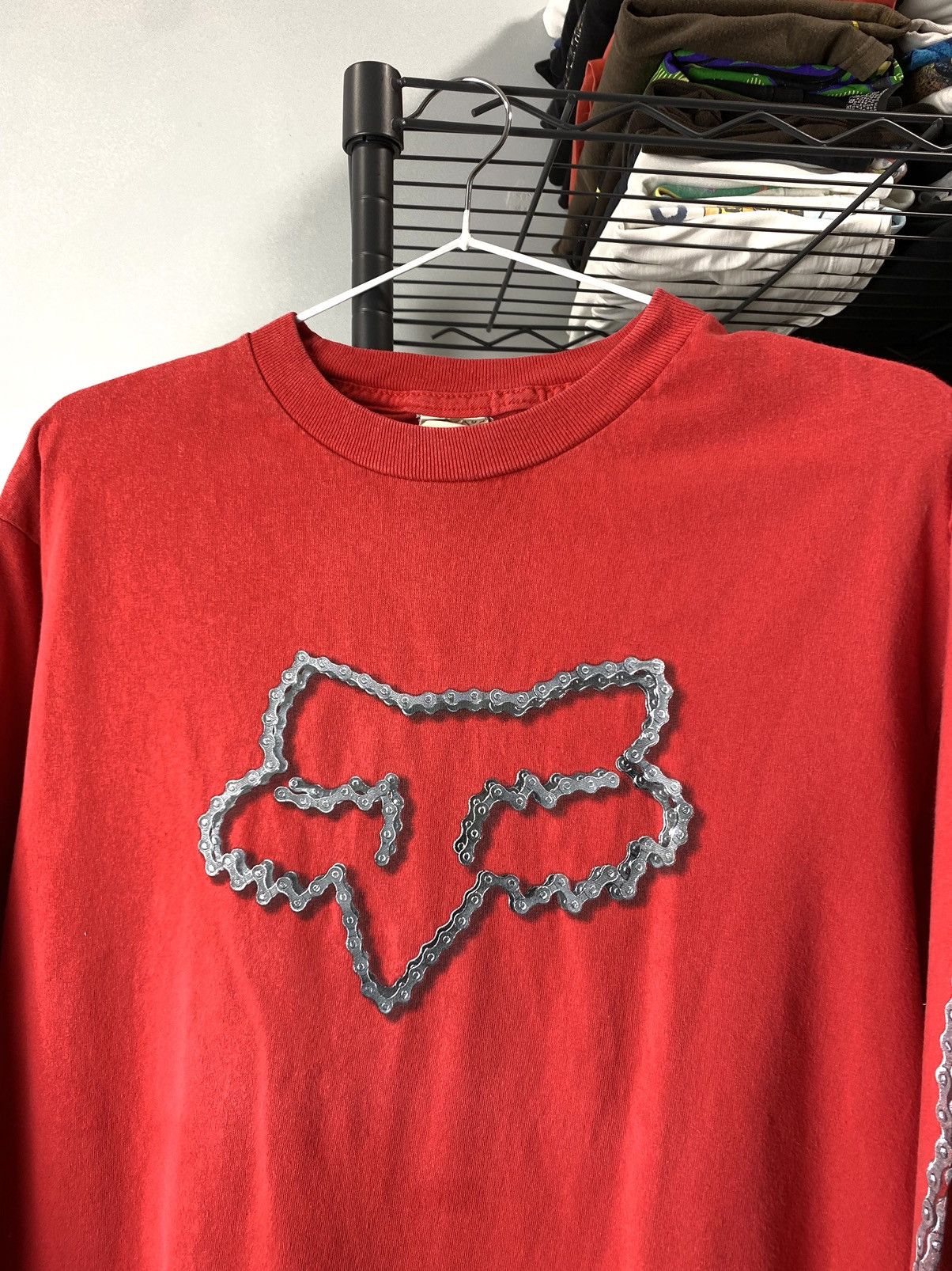 Fox Racing Vintage 1990’s Fox Racing Motorcycle Longsleeve T Shirt Size US M / EU 48-50 / 2 - 2 Thumbnail