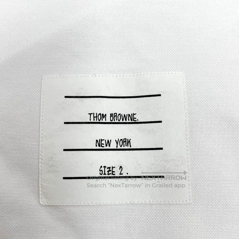 Thom Browne Thom Browne White double-breasted cotton shirt Size US M / EU 48-50 / 2 - 5 Thumbnail