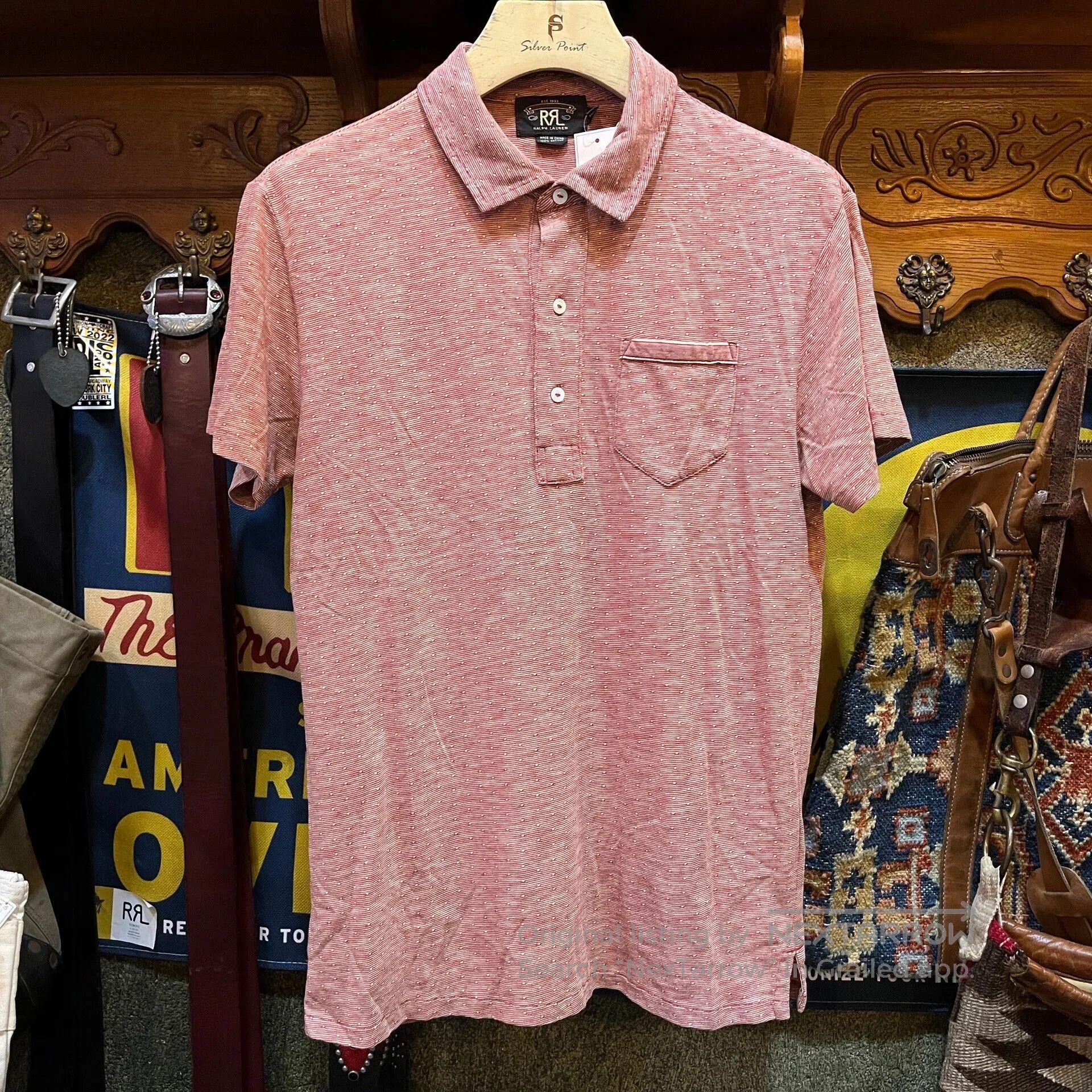 RRL Classic Henry Short Sleeve T.