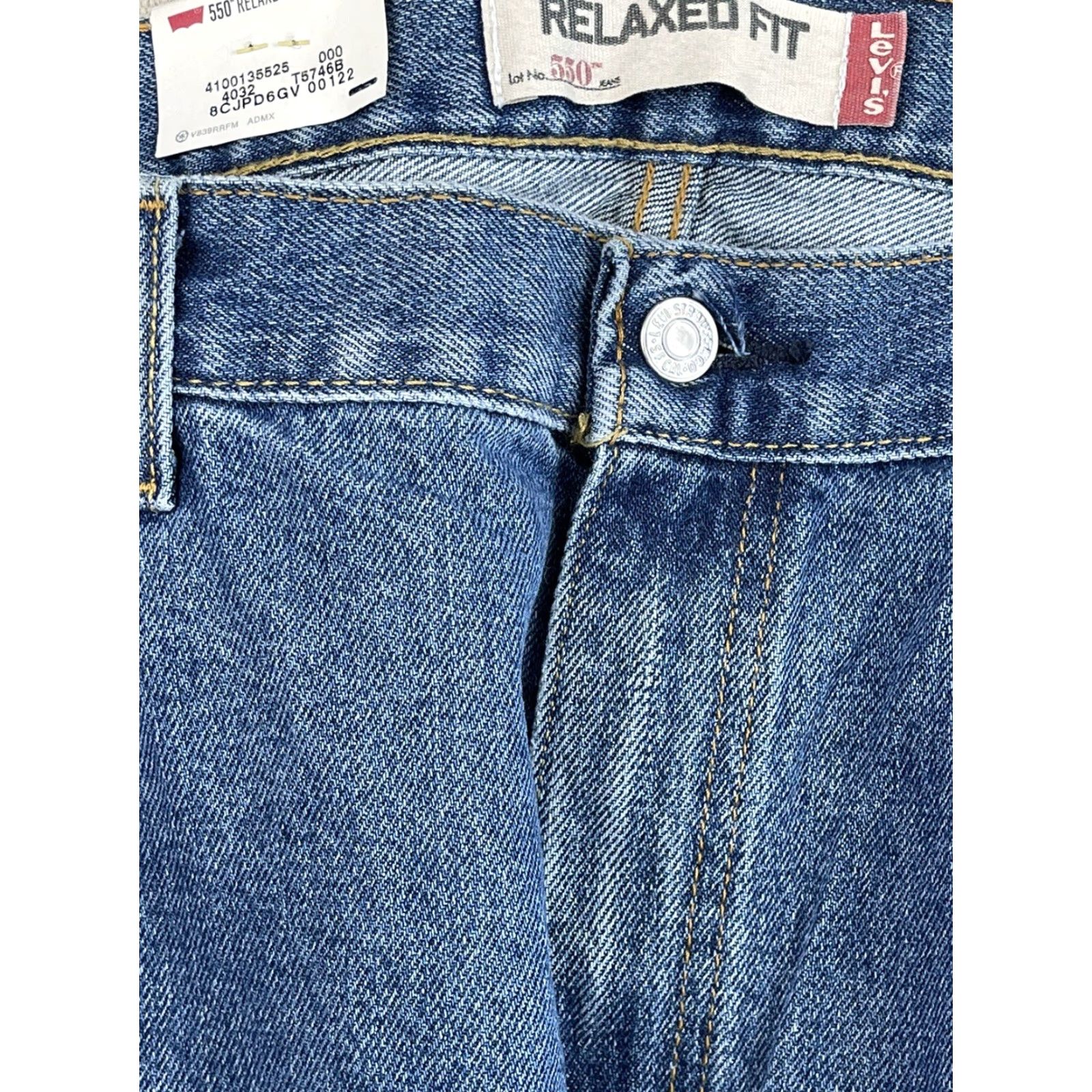 Levi's LEVI'S VINTAGE 550 Relaxed Fit Jeans Straight Leg Adult 40x30 Blue Denim Size US 40 / EU 56 - 4 Thumbnail