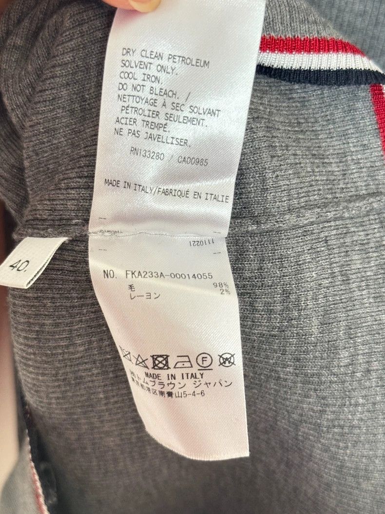 Thom Browne Thom Browne Gray wool turtleneck base shirt Size US XXS / EU 40 - 3 Thumbnail
