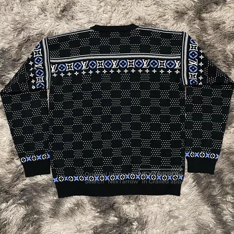 Louis Vuitton Louis Vuitton Black Full Logo Ski Series Sweater Size US XXL / EU 58 / 5 - 2 Thumbnail