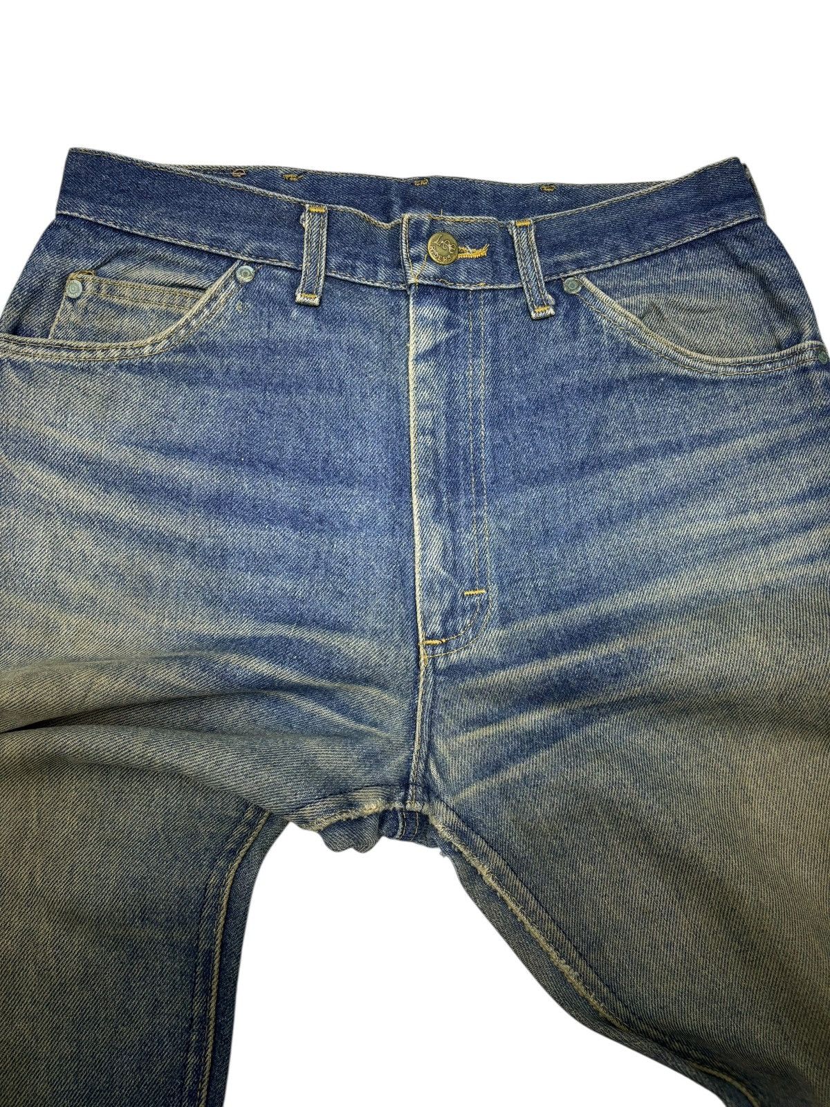 Lee LEE RIDERS MUD WASH RUSTY DISTRESS SEMI FLARE DENIM JEANS Size US 30 / EU 46 - 8 Thumbnail