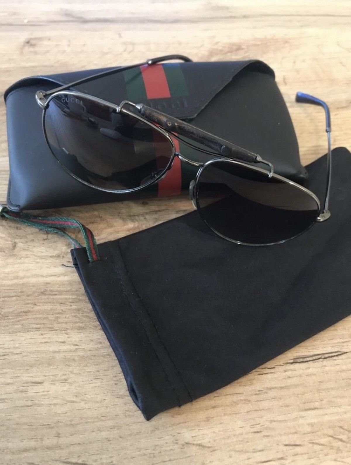 Gucci GUCCI Bamboo Aviator Sunglasses GG2235 tom ford runway Demna Size ONE SIZE - 3 Thumbnail