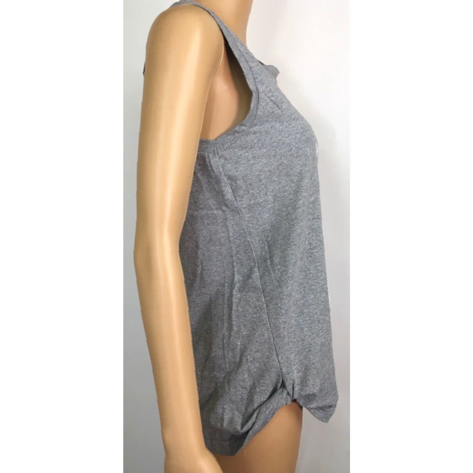 Olive Live Breathe Fight Tank Top Womens S Gray Heathered Pink Ribbon Graphic New Size S / US 4 / IT 40 - 7 Thumbnail