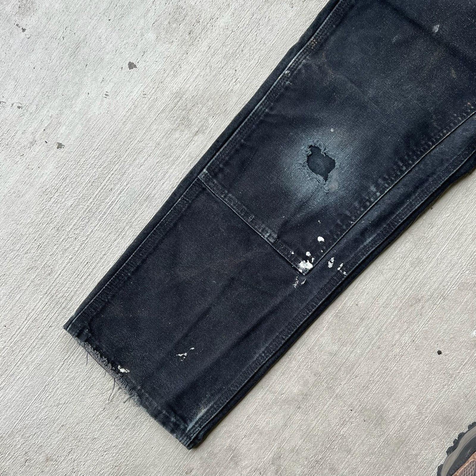 Carhartt × Vintage Carhartt faded black double knee work wear carpenter pants Size US 28 / EU 44 - 8 Thumbnail