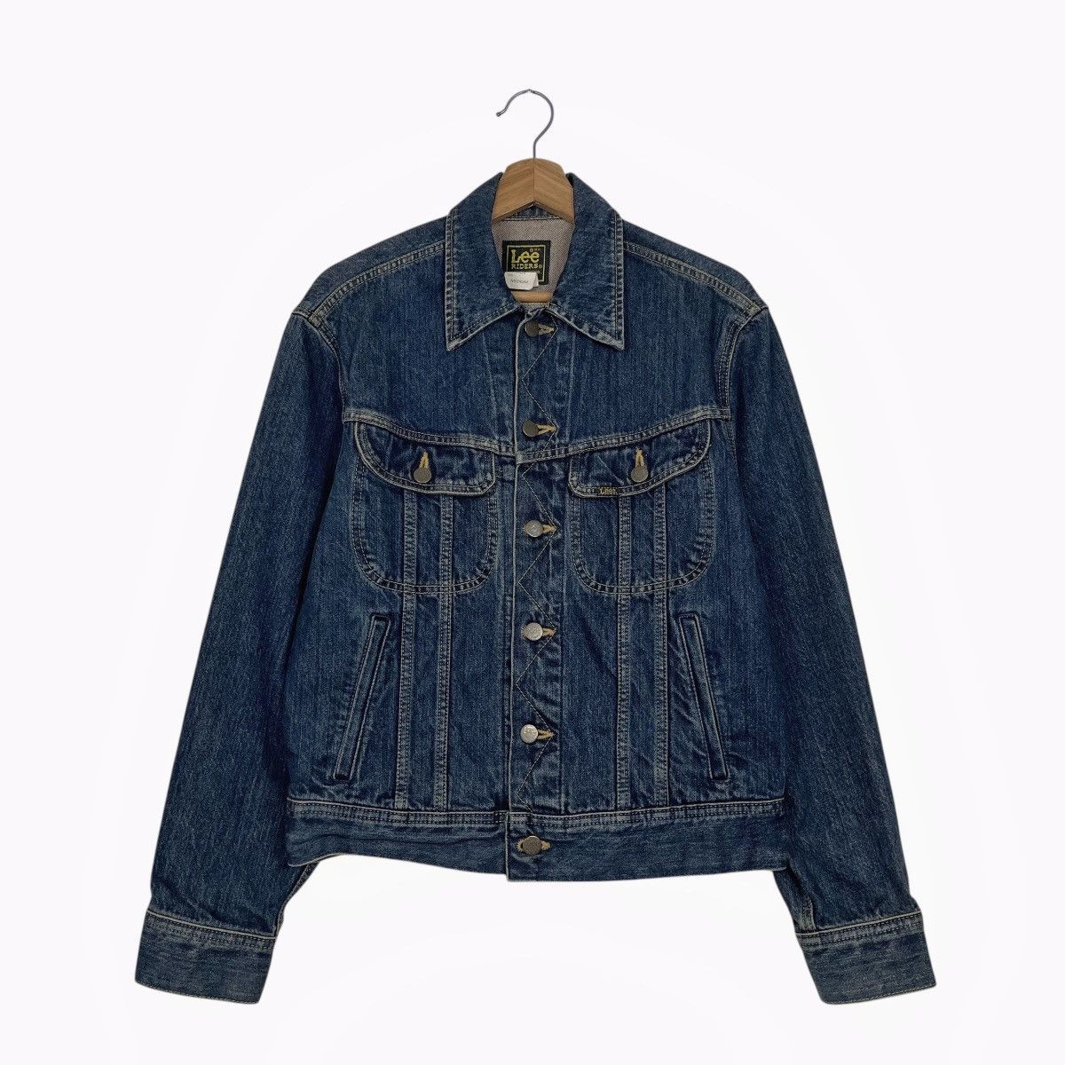 Lee Vintage 70s Lee Rider Denim Trucker Jacket Size US S / EU 44-46 / 1 - 1 Thumbnail