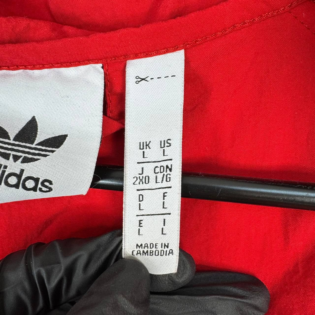 Adidas Adidas Originals Windbreaker Jacket Red Full Zip Hooded L Size US L / EU 52-54 / 3 - 4 Thumbnail