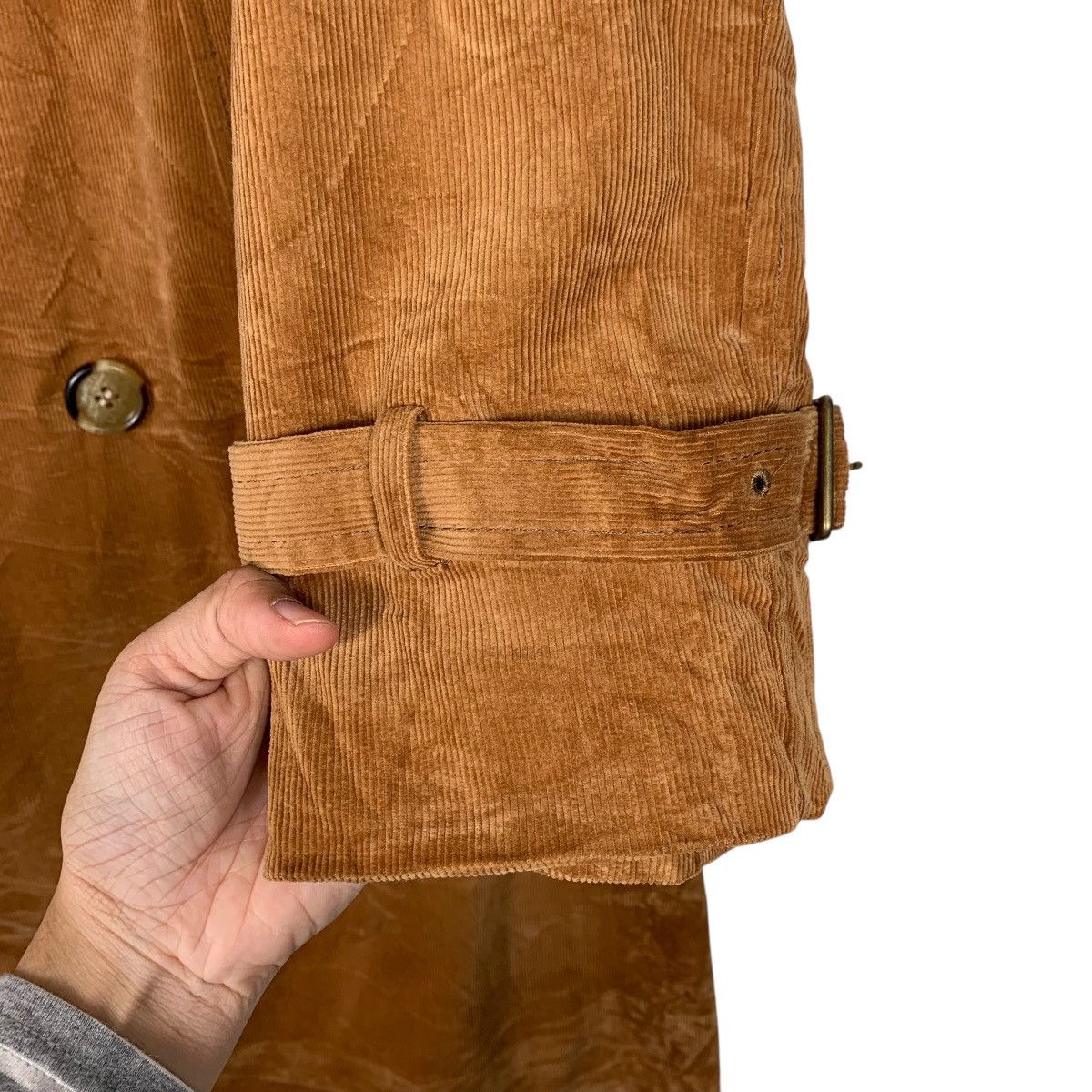 Japanese Brand Van Jacket Double Breasted Corduroy Trench Coat Size US M / EU 48-50 / 2 - 14 Thumbnail