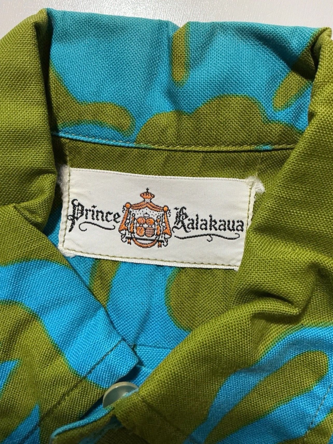Vintage Vintage 1960s 70s Prince Kalakaua Hawaiian Floral Tiki Shirt Size US S / EU 44-46 / 1 - 5 Thumbnail