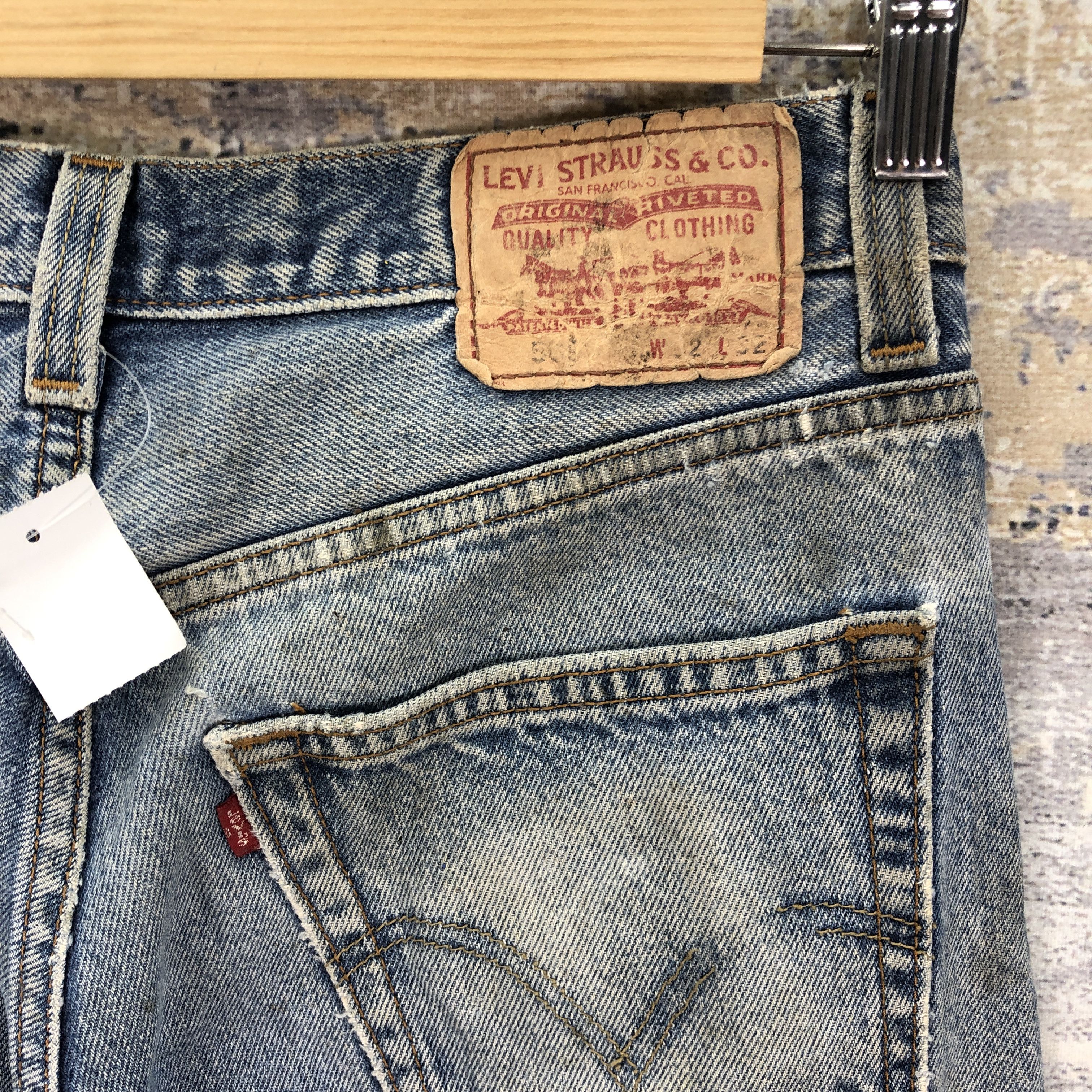 Levi's Vintage Dirty Levis 505 Jeans Levi's Faded Stonewash Denim Size US 30 / EU 46 - 5 Thumbnail