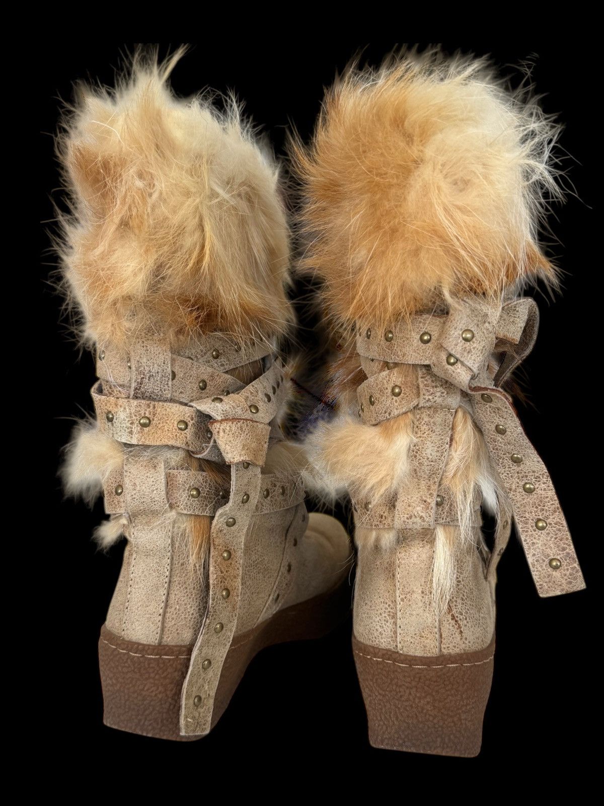 Other Vintage avant garde fur boots like rick owens dolls kill Size US 6.5 / IT 36.5 - 3 Thumbnail