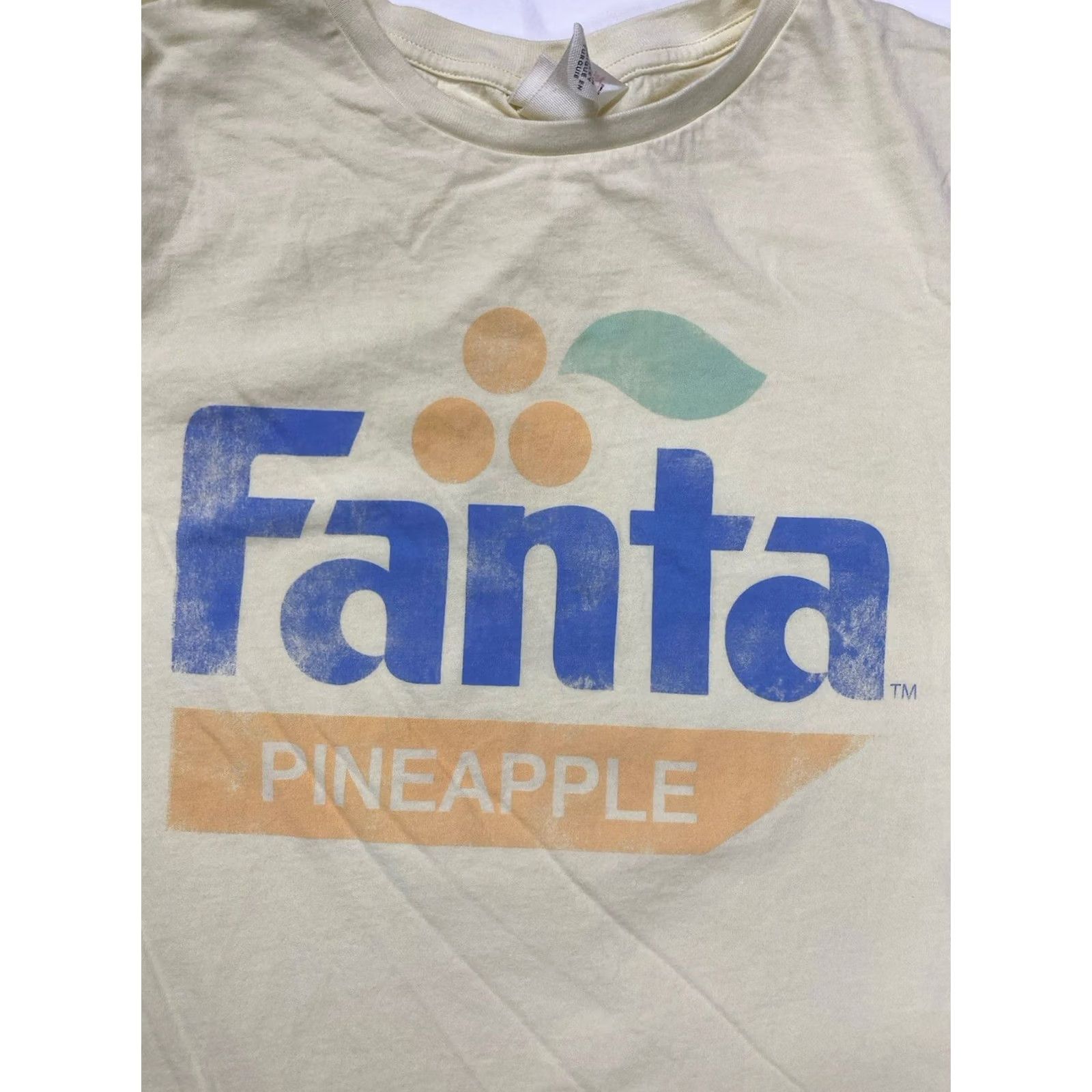 H&M H&M Fanta Pineapple Soda Graphic T-shirt Women Medium Yellow Short Sleeve Size M / US 6-8 / IT 42-44 - 2 Thumbnail
