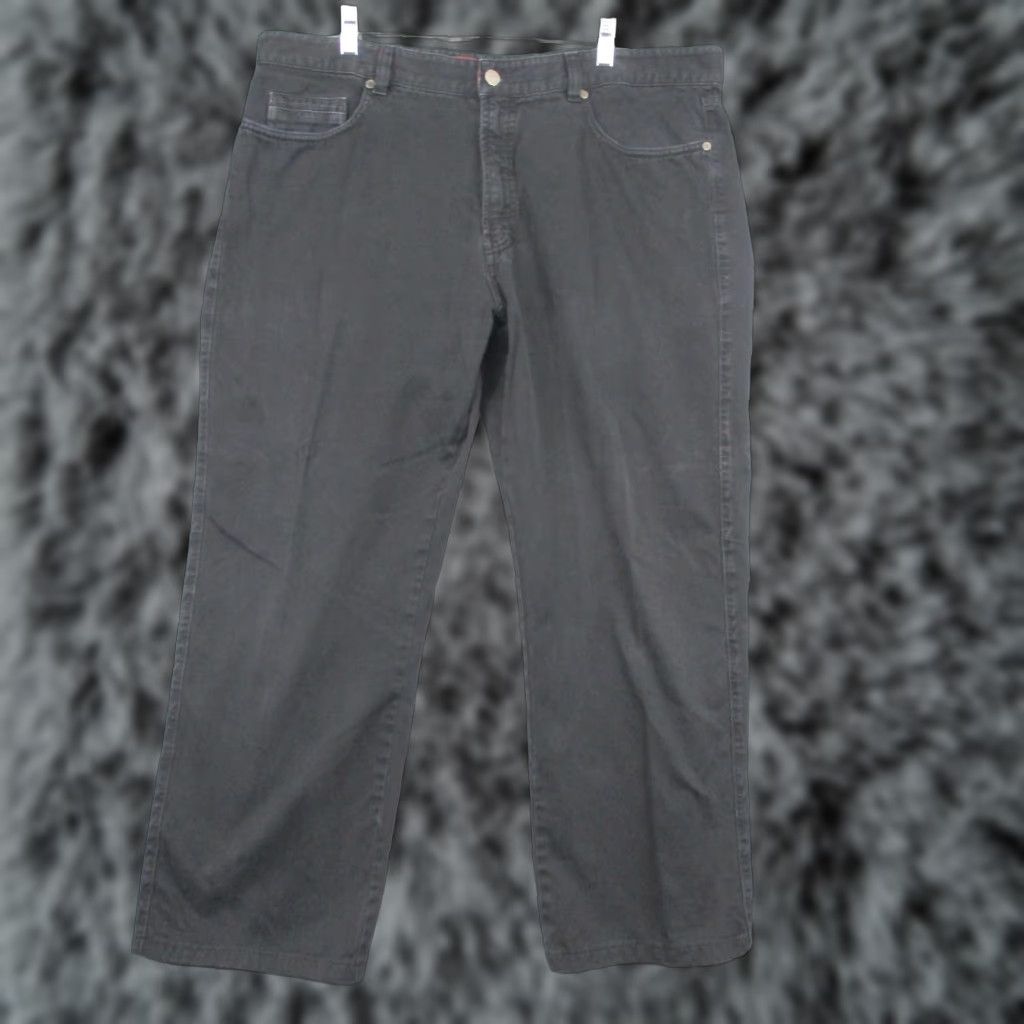Ermenegildo Zegna Ermenegildo Zegna Jeans Mens 40 Black Austin Five Pocket Italy Casual Denim Straight Zip Mens 40 Jeans Size US 40 / EU 56 - 1 Thumbnail