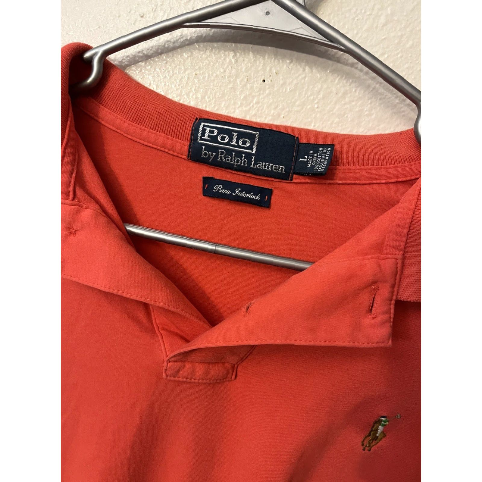 Ralph Lauren Ralph Lauren Polo Shirt Men L Pink Short Sleeve Cotton Classic Logo Polo Size US L / EU 52-54 / 3 - 4 Thumbnail