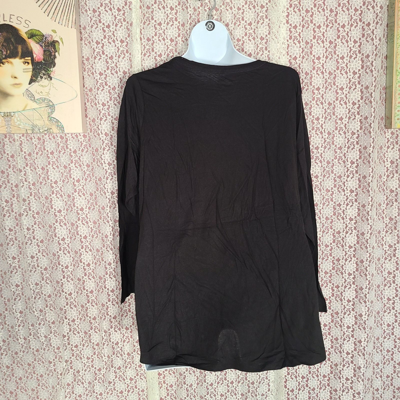 Faded Glory NWT Faded Glory black long sleeve top size 3X Size 3XL / US 20-22 - 6 Thumbnail