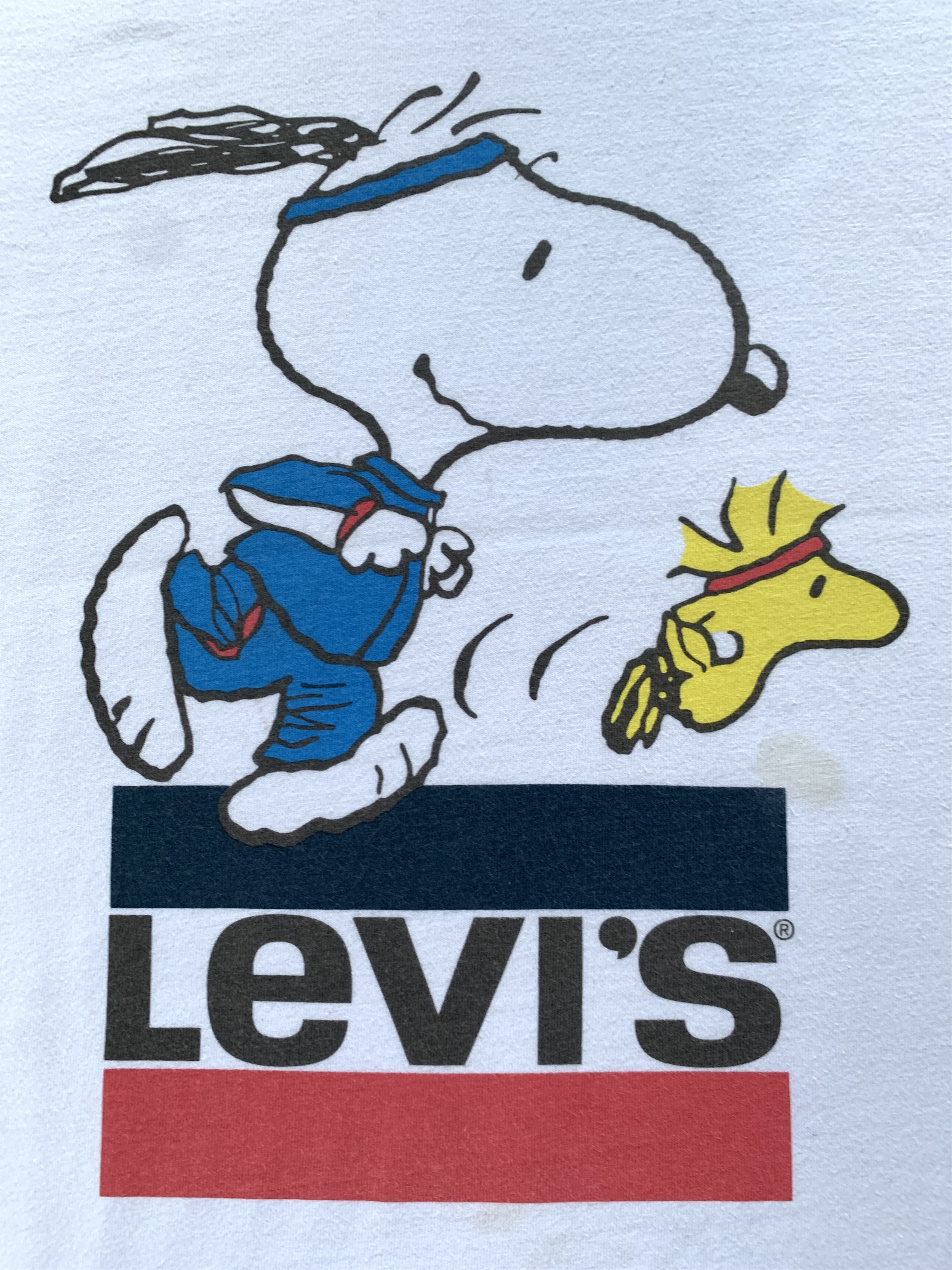 Levi's × Vintage Vintage Levi's Peanuts Snoopy T-Shirt Size US S / EU 44-46 / 1 - 5 Thumbnail