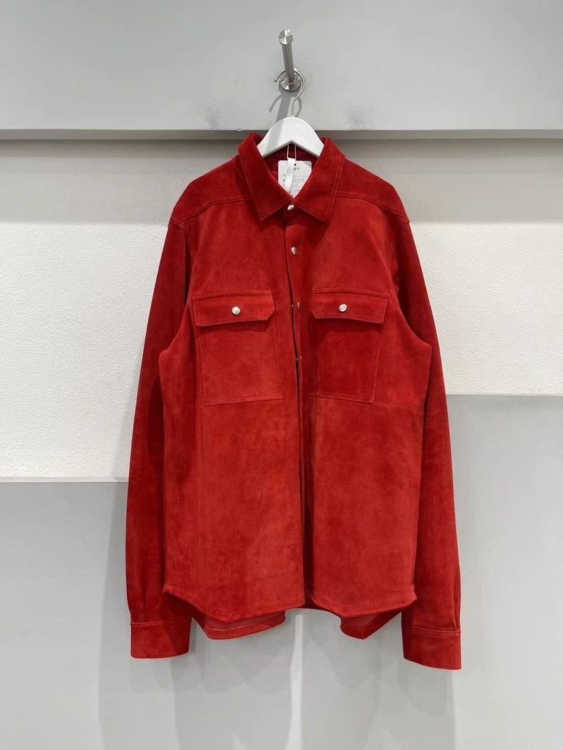 Rick Owens Rick Owens Red leather jacket coat-2506 Size US XL / EU 56 / 4 - 1 Thumbnail