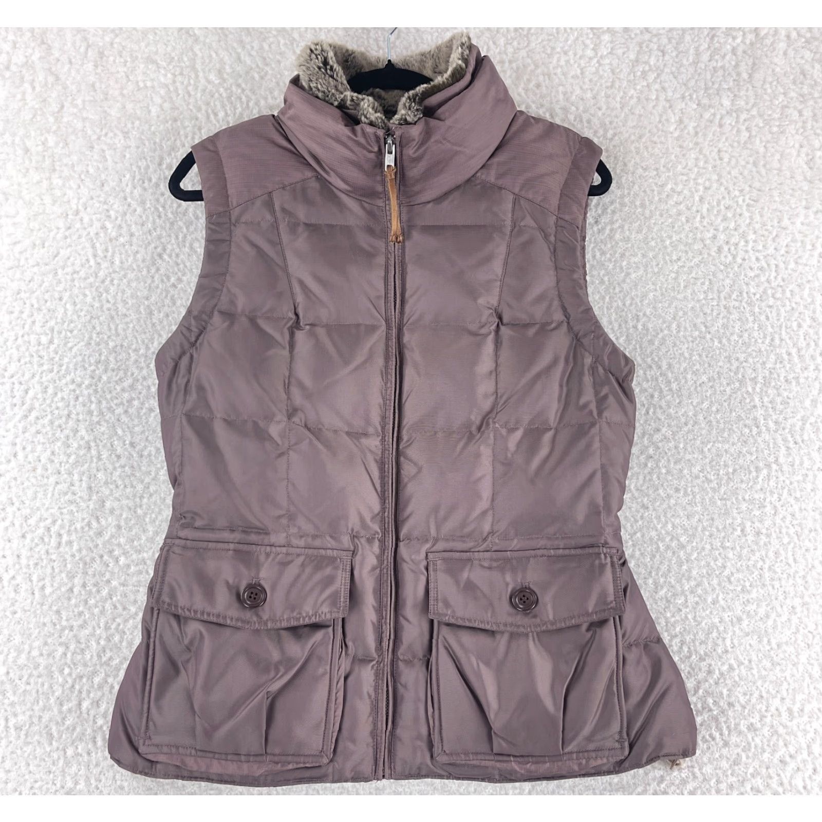 Eddie Bauer Eddie Bauer Vest Jacket Womens Large Brown Yukon Goose Down Full Zip Size L / US 10 / IT 46 - 2 Thumbnail