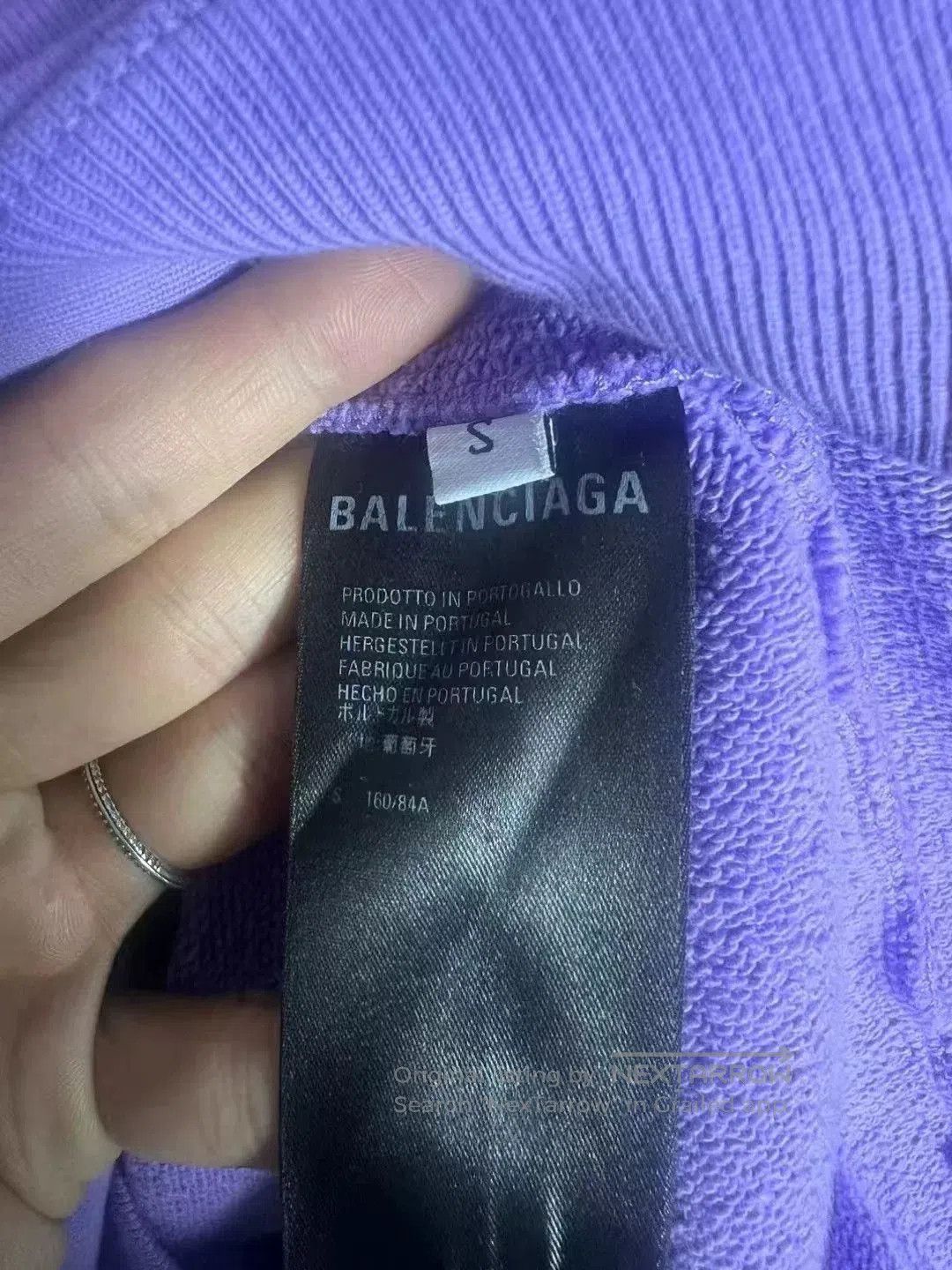 Balenciaga balenciaga lavender embroidered hoodie. Size XS / US 0-2 / IT 36-38 - 5 Thumbnail