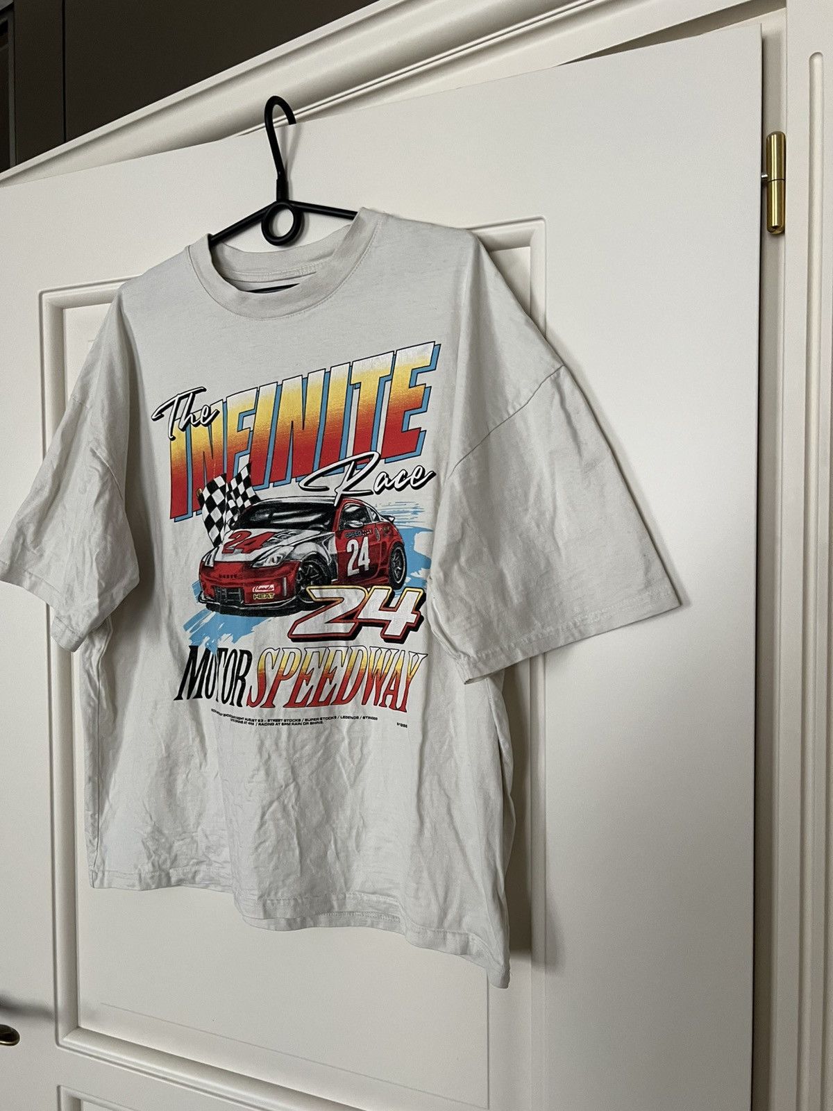 NASCAR Vintage 1996 NASCAR Speedway Racing Infinite Car T-Shirt Tee Size US XL / EU 56 / 4 - 3 Thumbnail