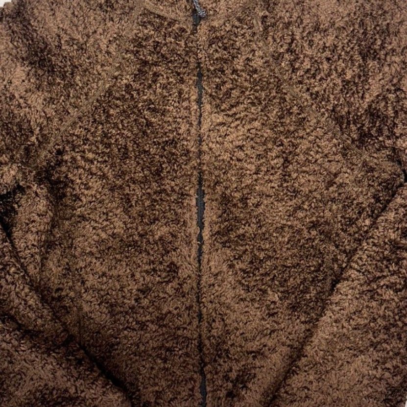 Mountain Hardwear VINTAGE Mountain Hardwear Poodle Monkey Fleece Jacket Women’s Large Brown Full Zip Pile Size L / US 10 / IT 46 - 3 Thumbnail