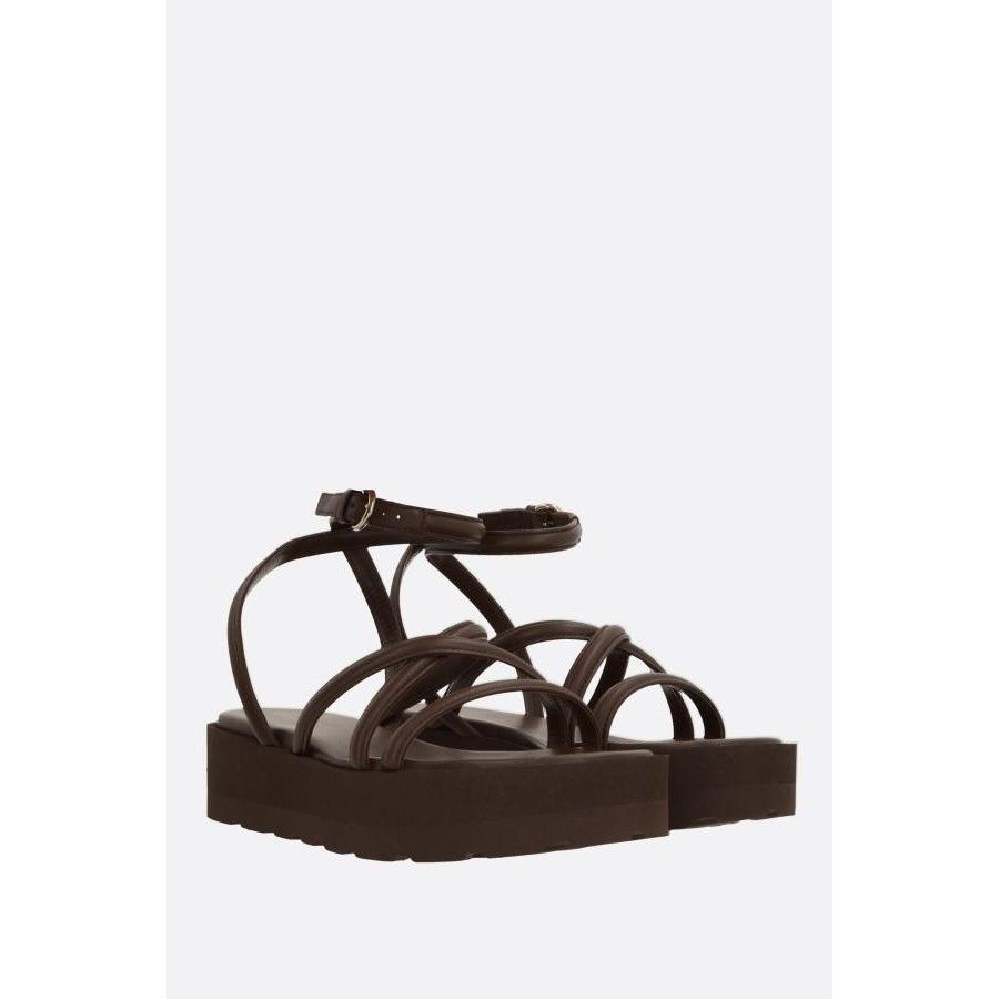 Gianvito Rossi GIANVITO ROSSI Brown Leather Platform Sandals New And Authen Size US 9.5 / IT 39.5 - 2 Thumbnail